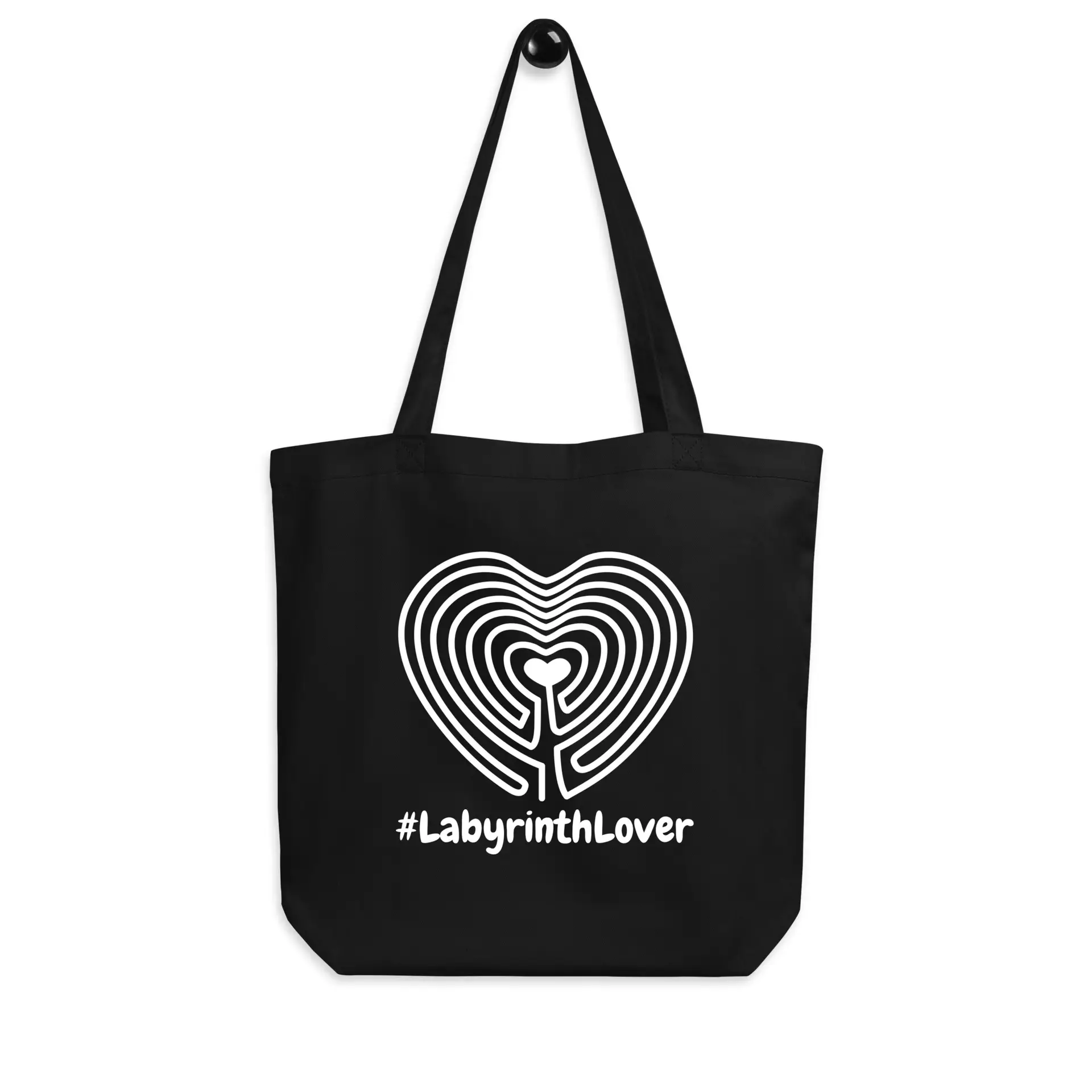 Labyrinth Heart Labyrinth #labyrinthlover Eco Tote Bag