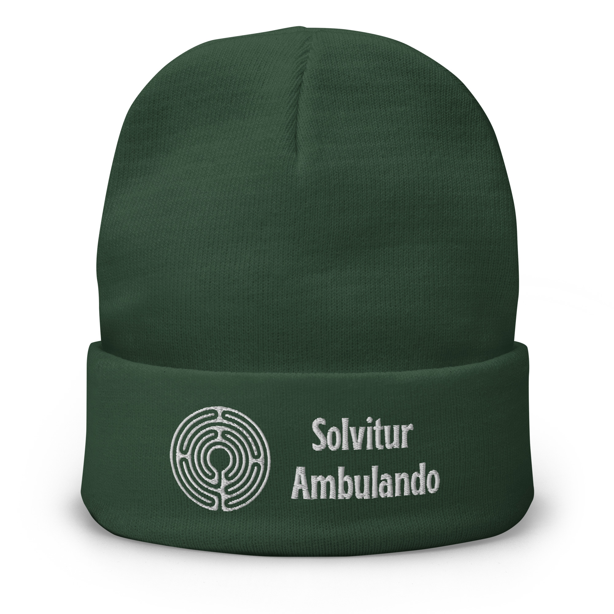 Labyrinth Abingdon Solvitur Ambulando Embroidered Beanie