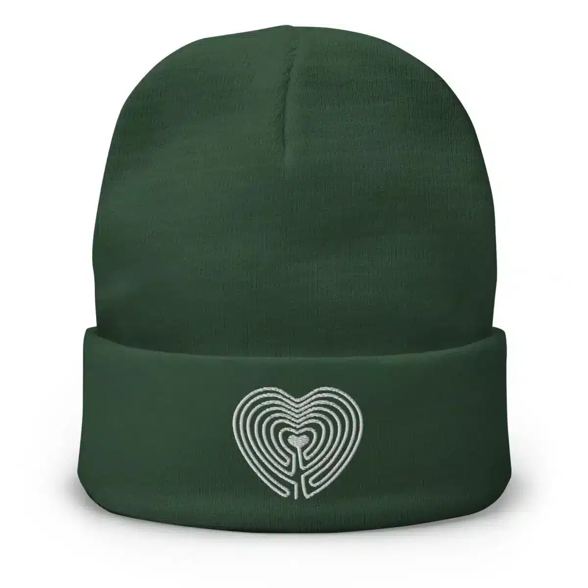 Labyrinth Heart Labyrinth Embroidered Beanie