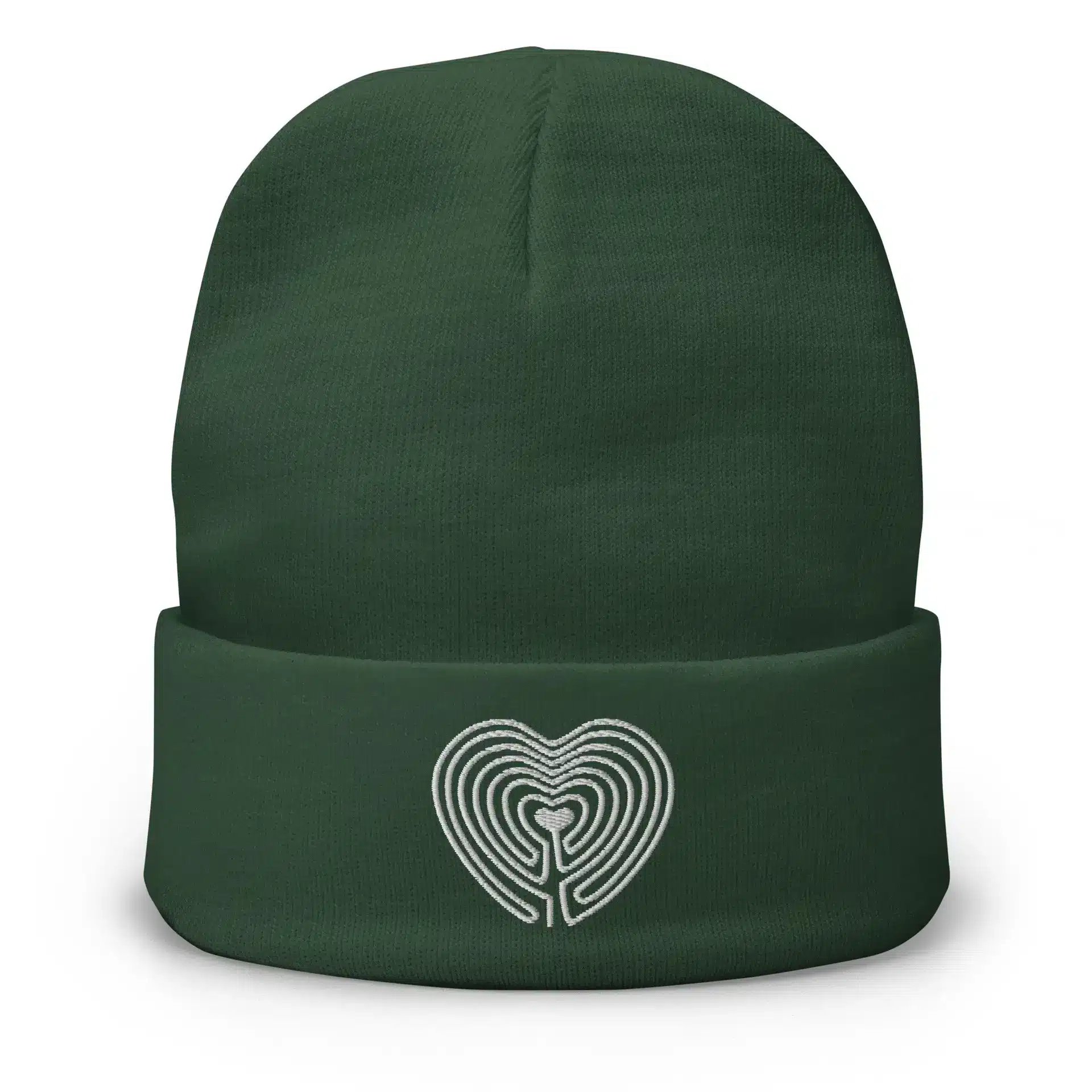 Labyrinth Heart Labyrinth Embroidered Beanie