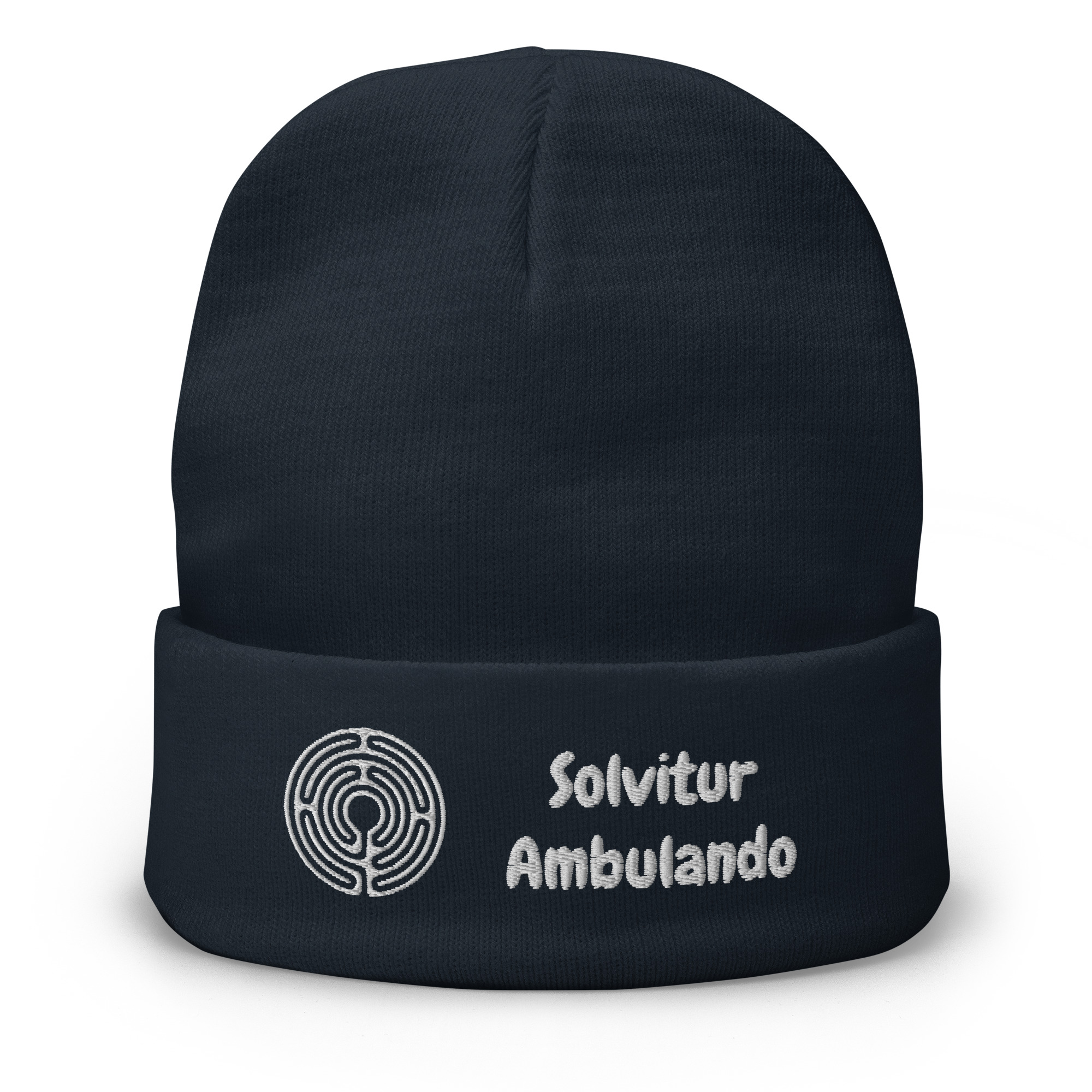 Labyrinth Santa Rosa Solvitur Ambulando Embroidered Beanie
