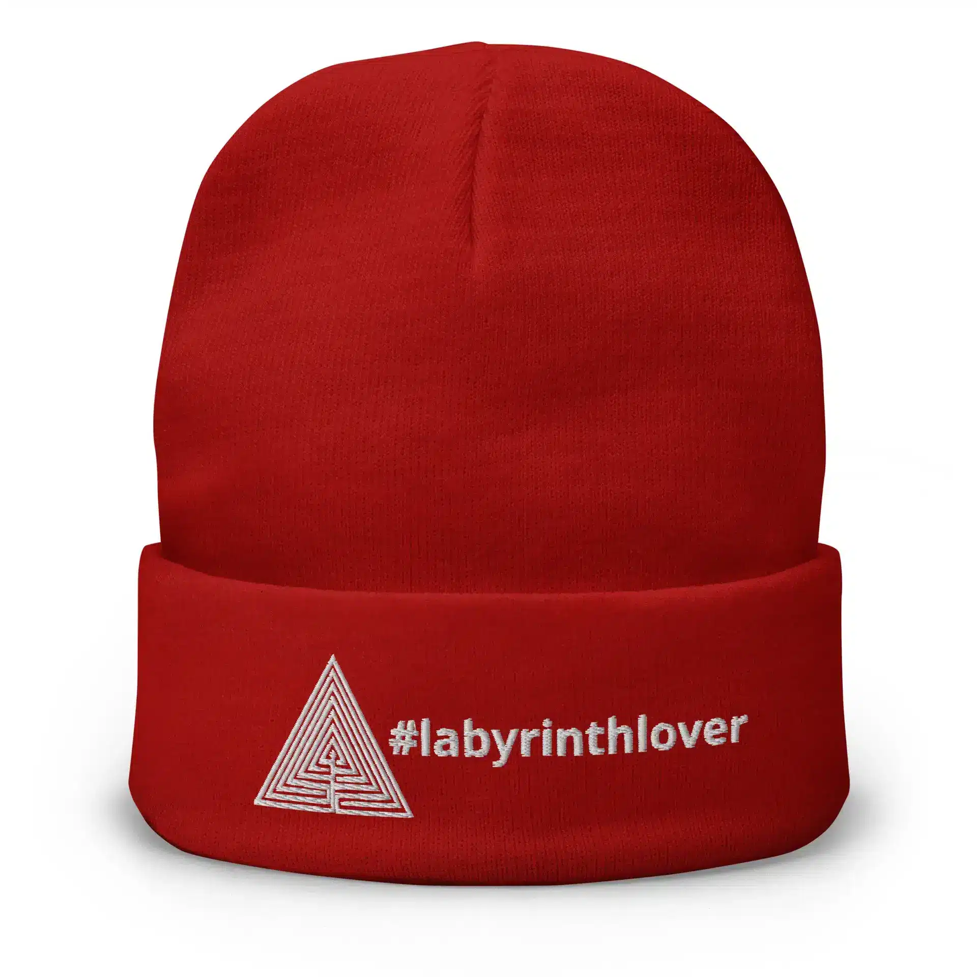 Labyrinth Triangle Labyrinth #labyrinthlover Embroidered Beanie