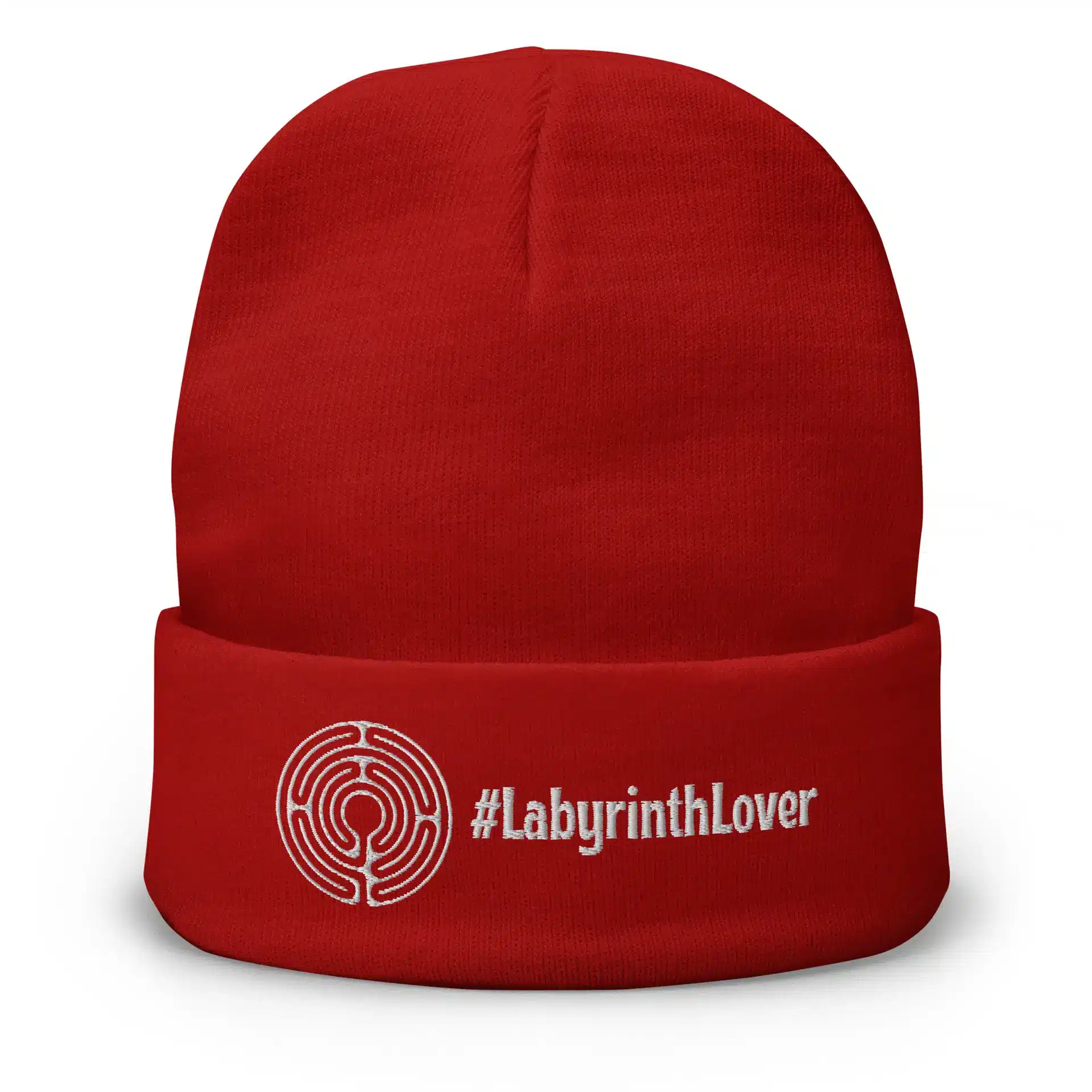 Labyrinth abingdon labyrinth #labyrinthlover Embroidered Beanie