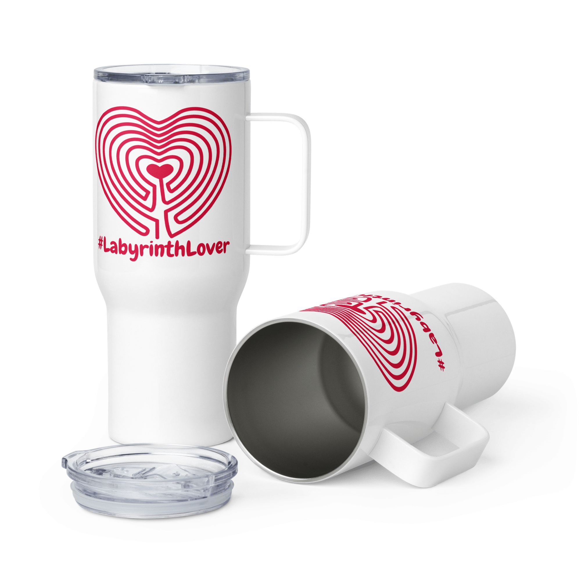 labyrinth heart labyrinth #labyrinthlover travel mug-with-a-handle-white-25-oz-front-6a3fcc048ff4f