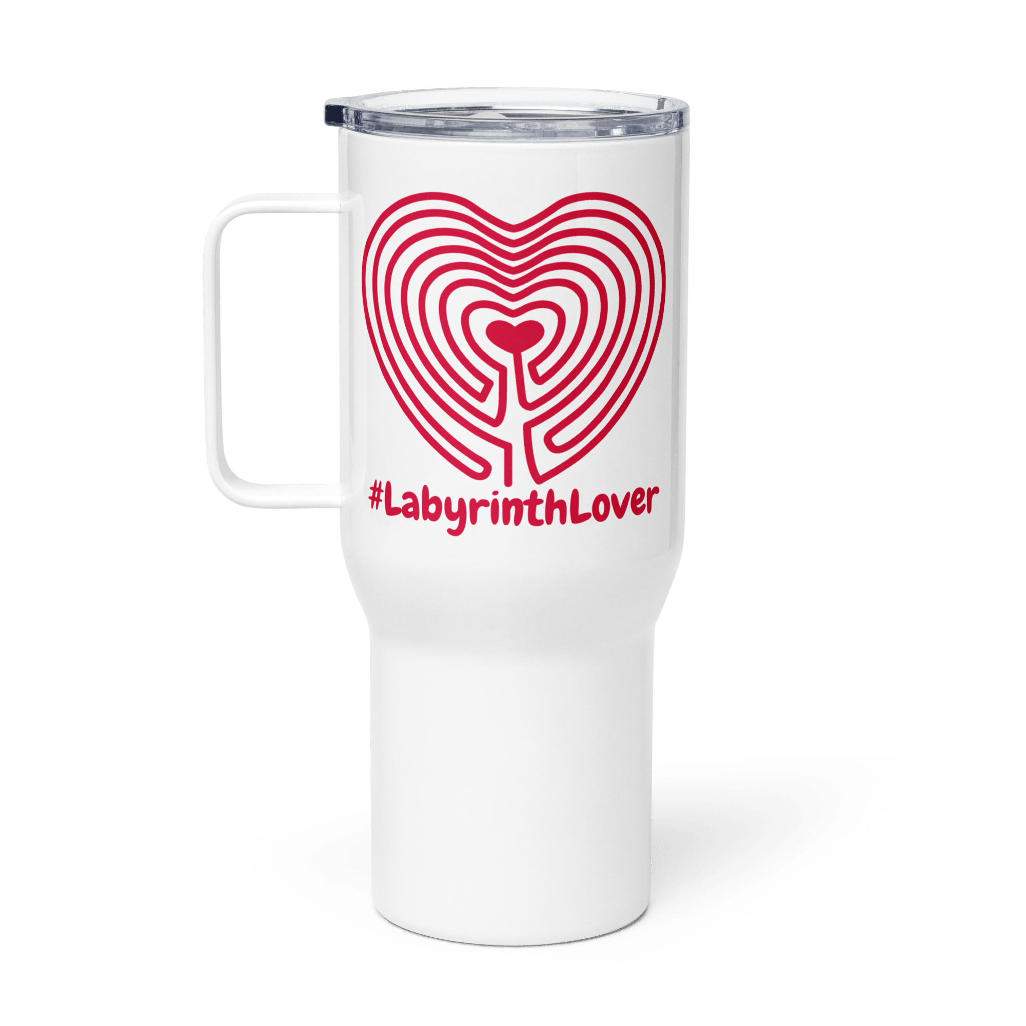 Labyrinth Heart Labyrinth #labyrinthlover Travel mug with a handle