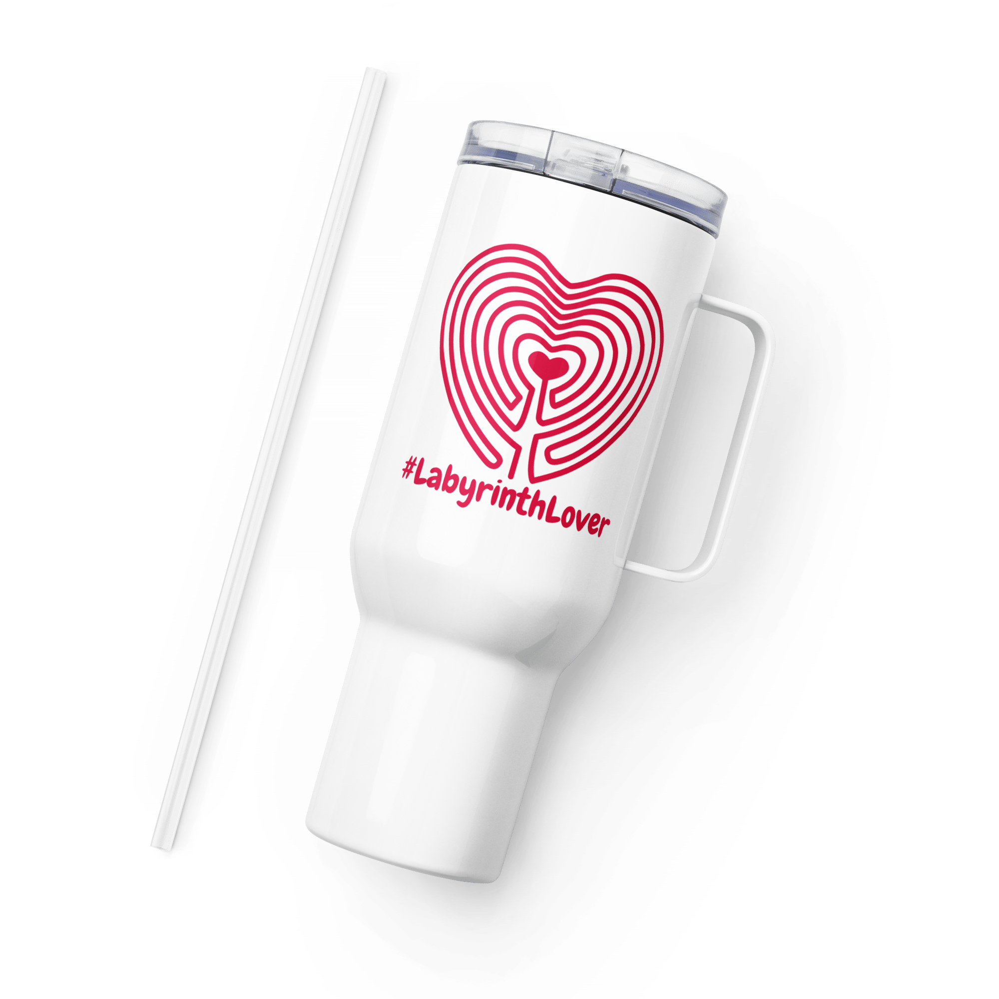 labyrinth heart labyrinth #labyrinthlover travel mug-with-a-handle-white-40-oz-left-6a3fcc049053f
