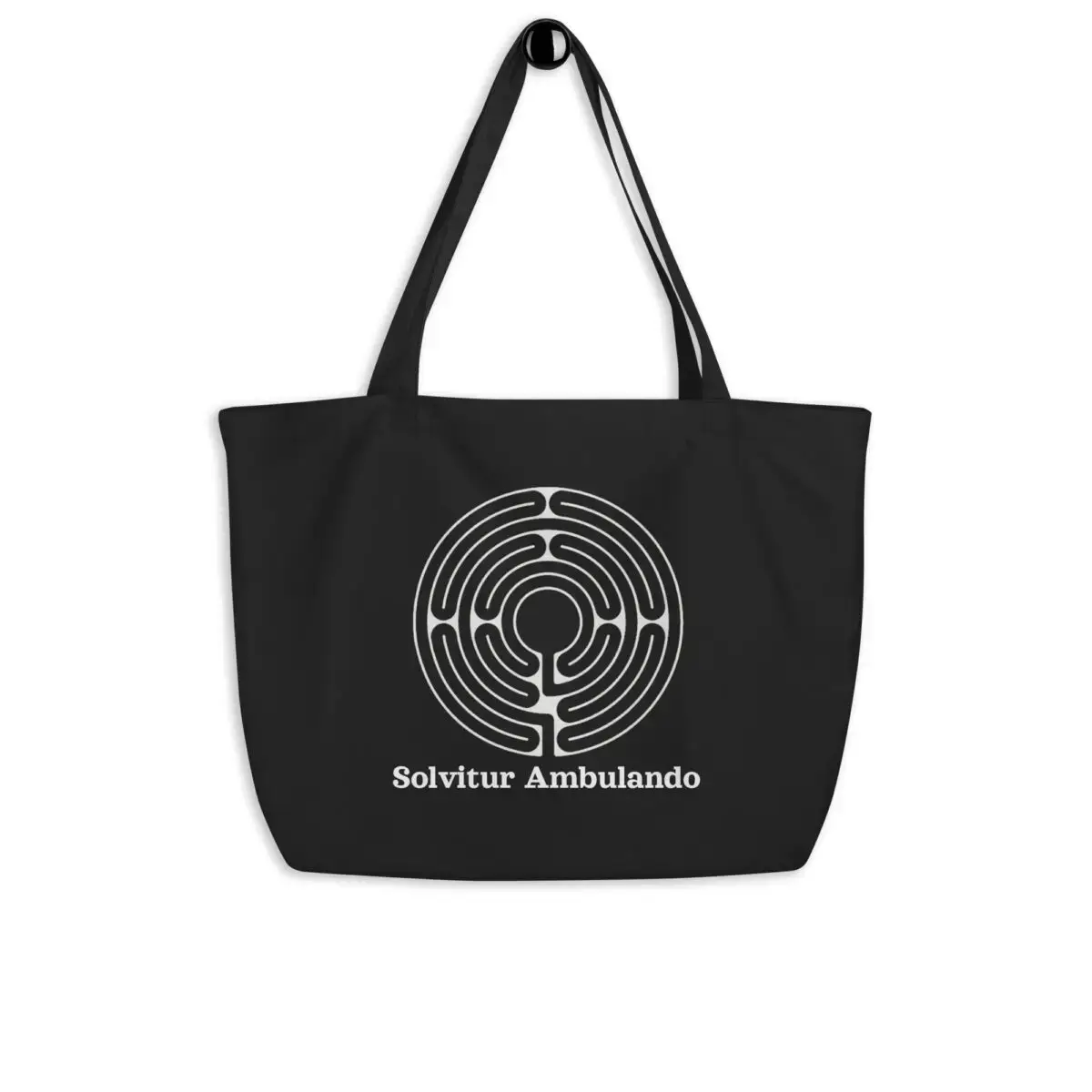 Labyrinth Santa Rosa Labyrinth Solvitur Ambulando Large organic tote bag