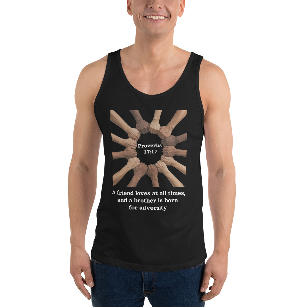 Proverbs 17:17 Brotherhood Men's Tank Top