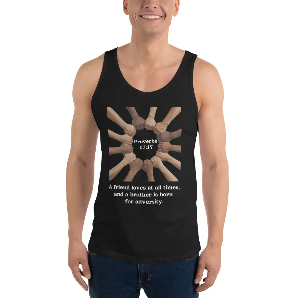 Proverbs 17:17 Brotherhood Men's Tank Top