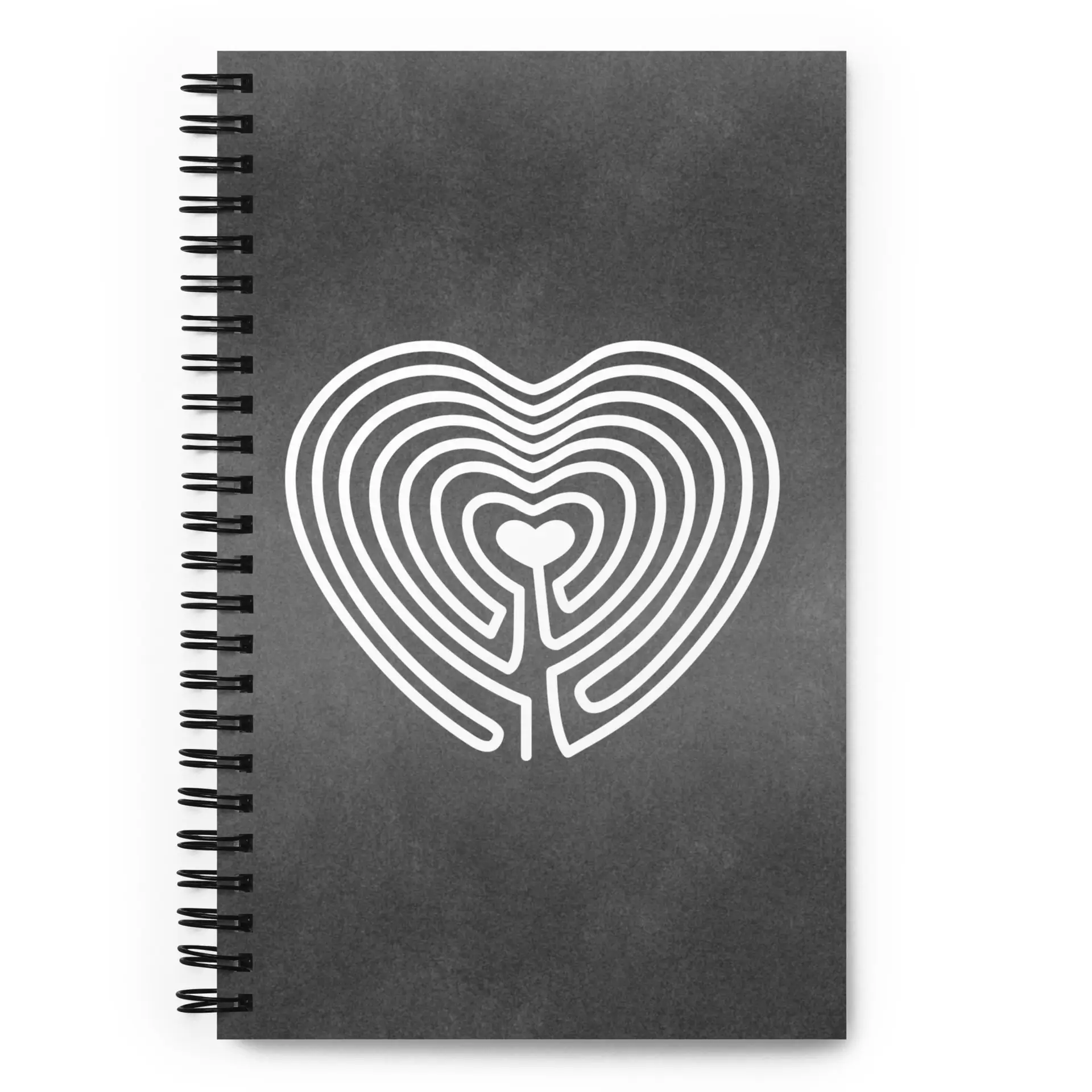 Labyrinth Heart Labyrinth Spiral notebook