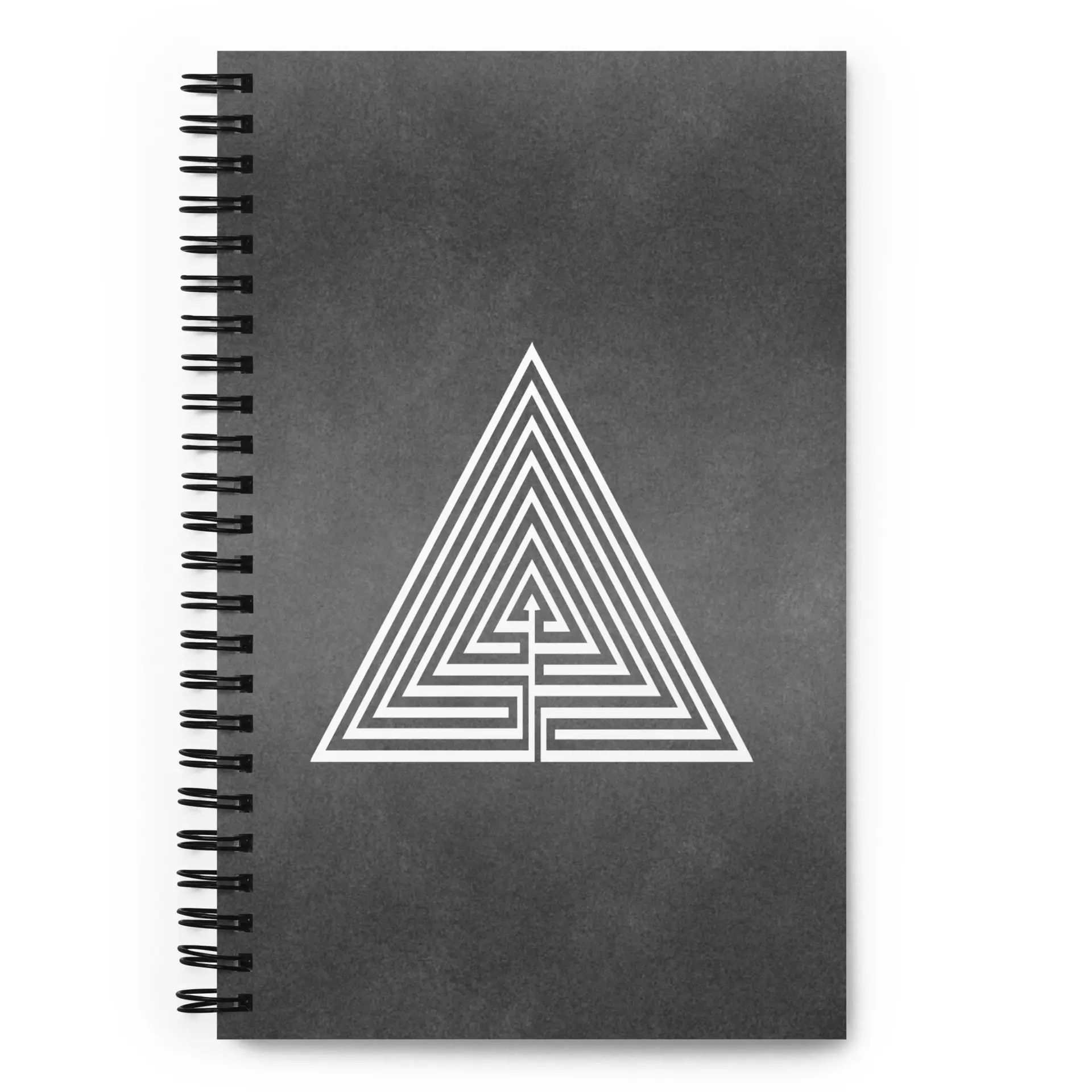Labyrinth Triangle Labyrinth Spiral notebook