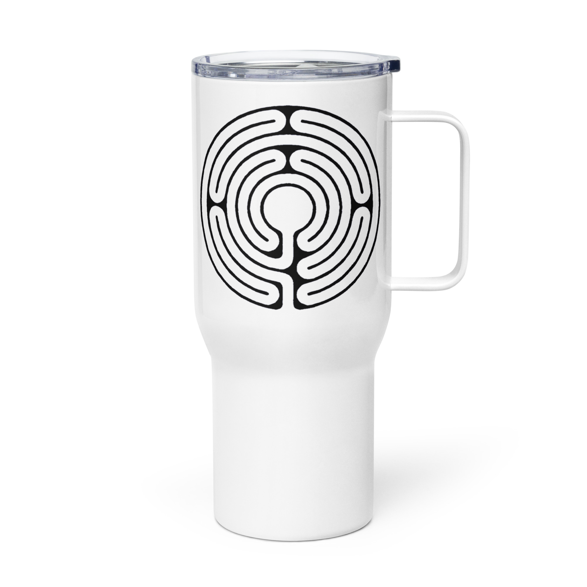 Labyrinth Abingdon Travel mug with a handle