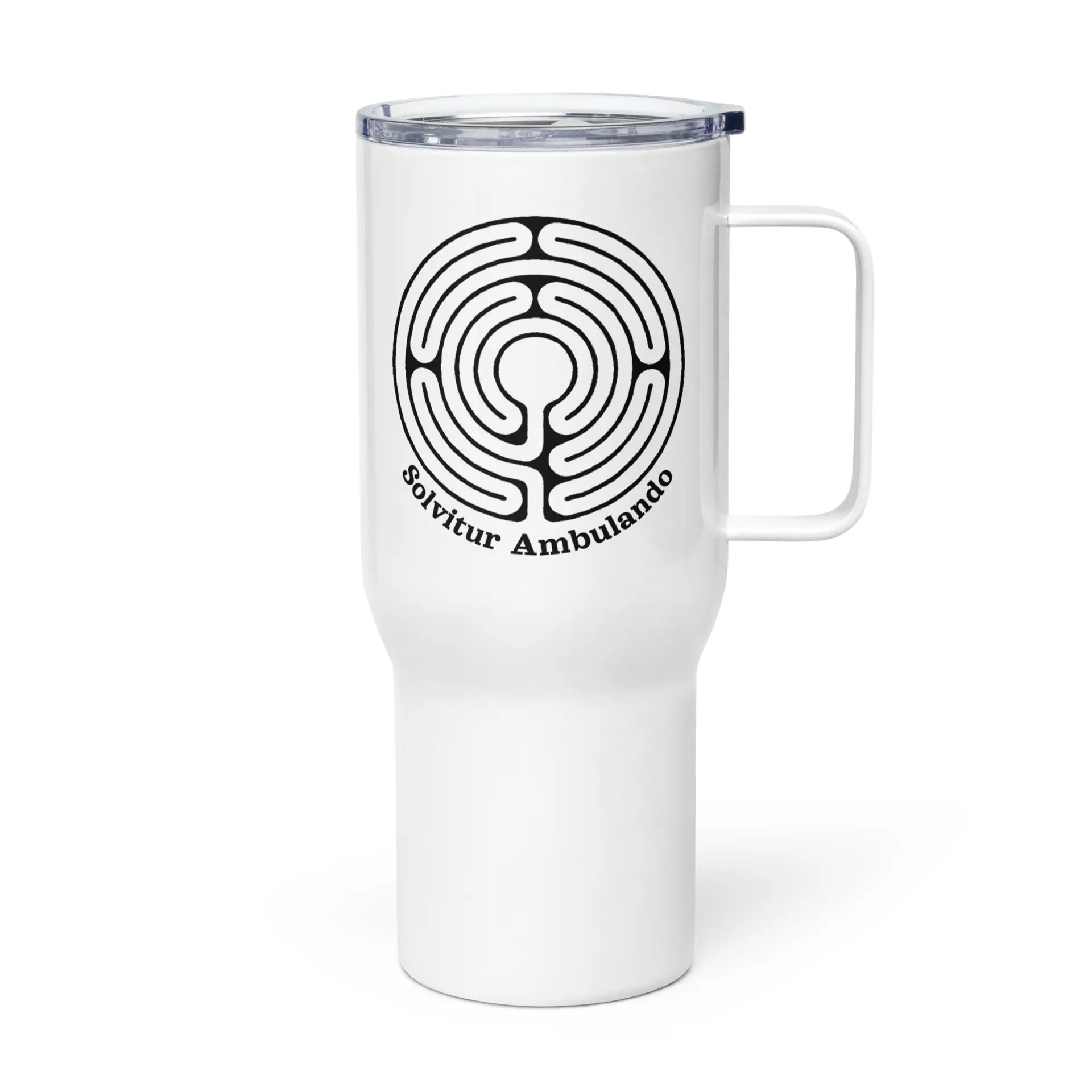 Labyrinth abingdon labyrinth Solvitur Ambulando Travel mug with a handle