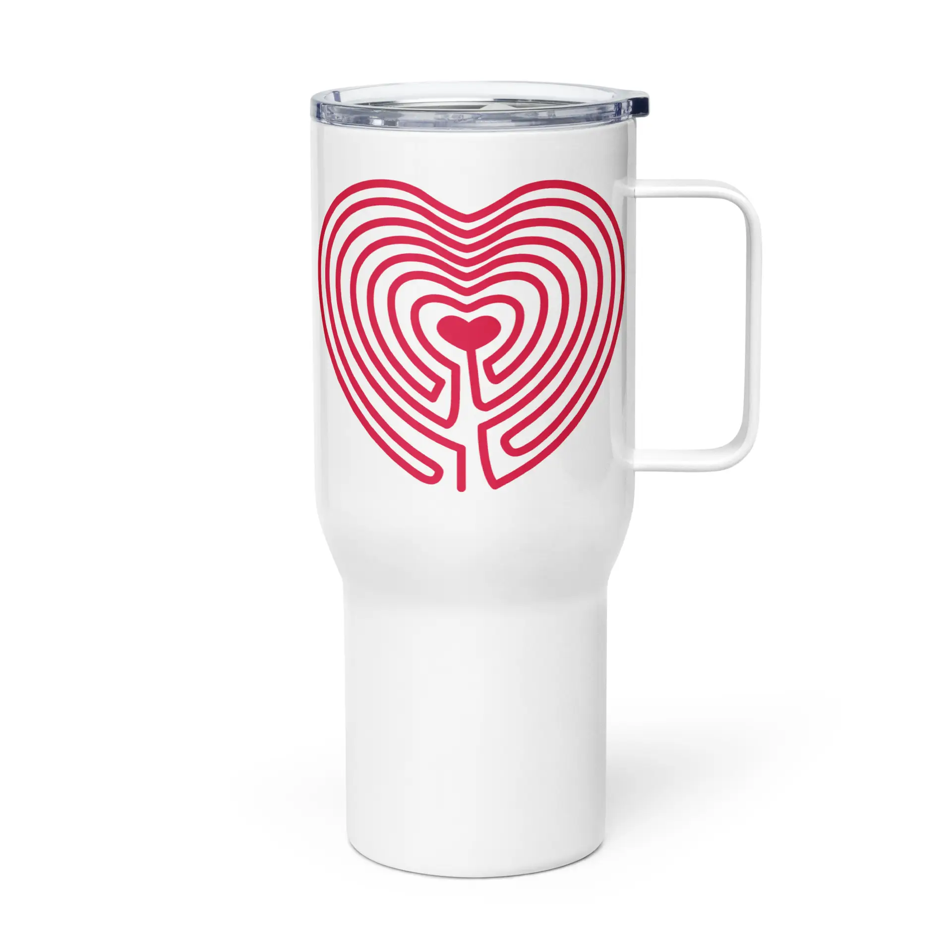 Labyrinth Heart Labyrinth Travel mug with a handle