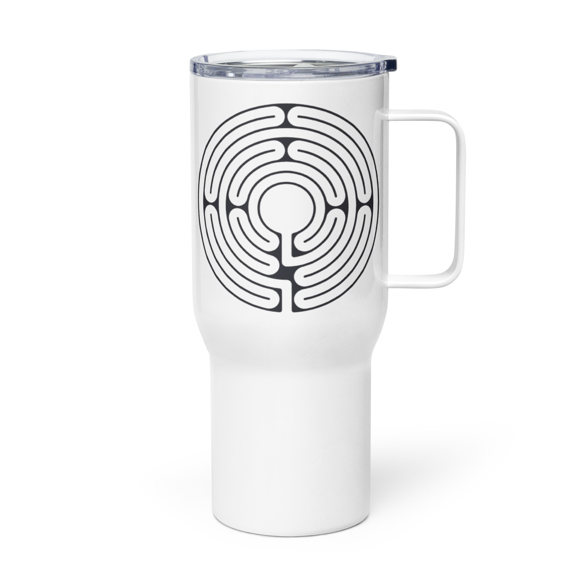 Labyrinth Santa Rosa Travel mug with a handle