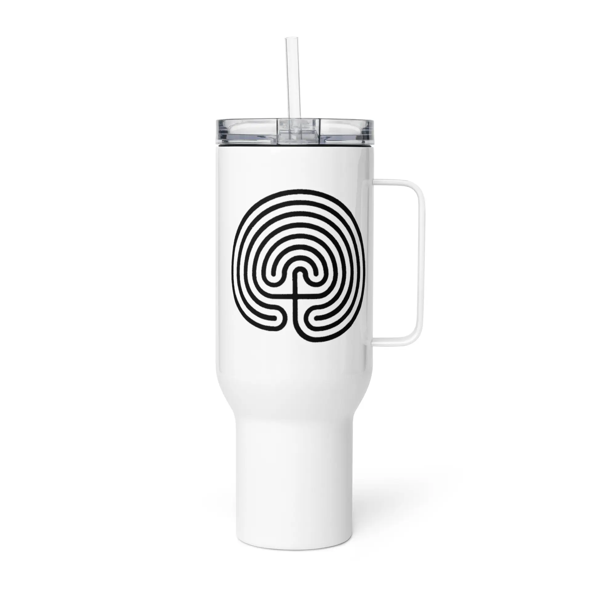 Labyrinth Classical Labyrinth Travel mug with a handle