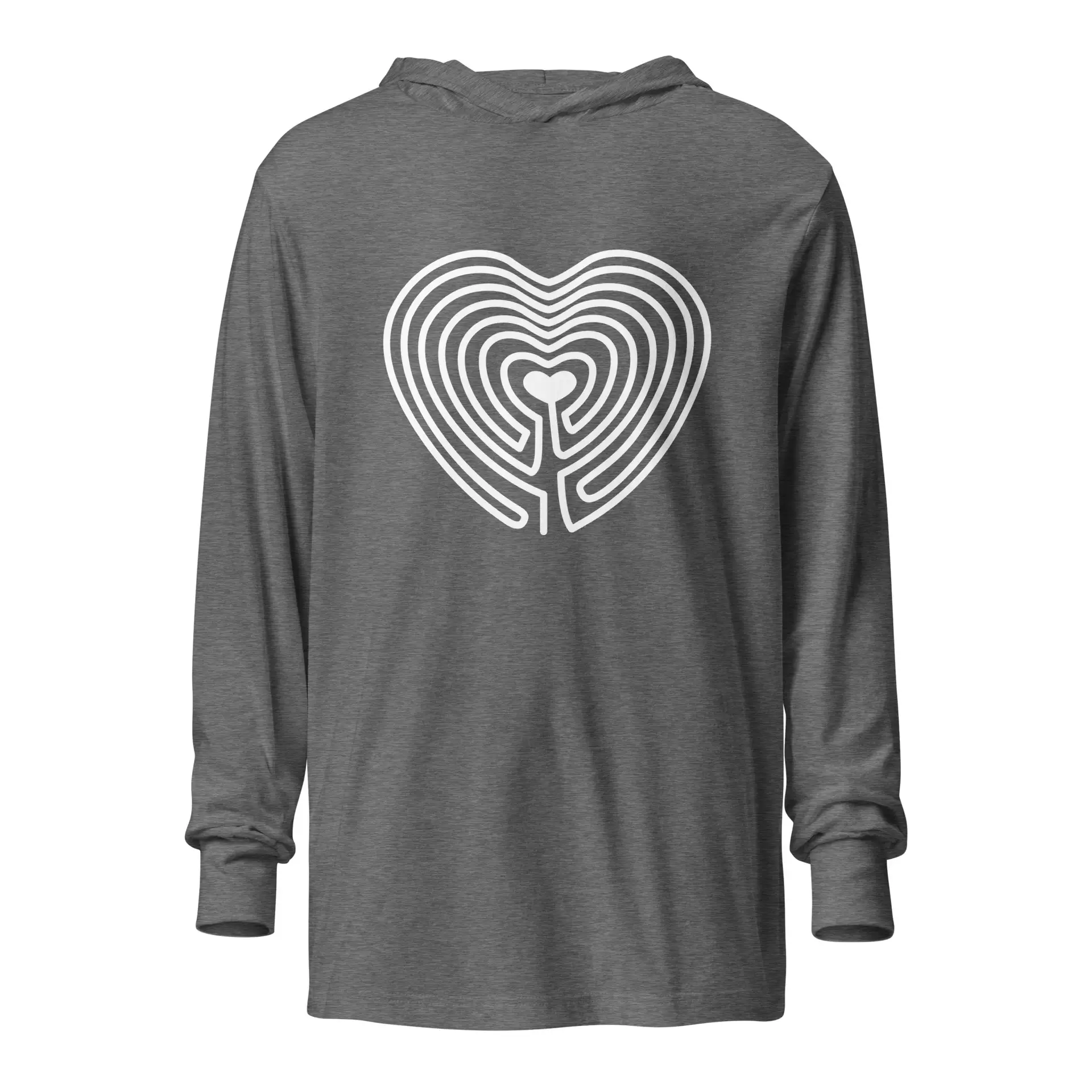Labyrinth Heart Labyrinth Hooded long-sleeve tee