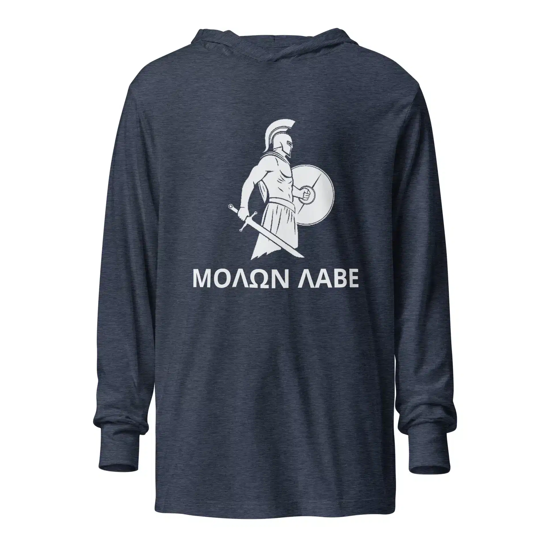 Molon Labe Spartan Hooded long-sleeve tee