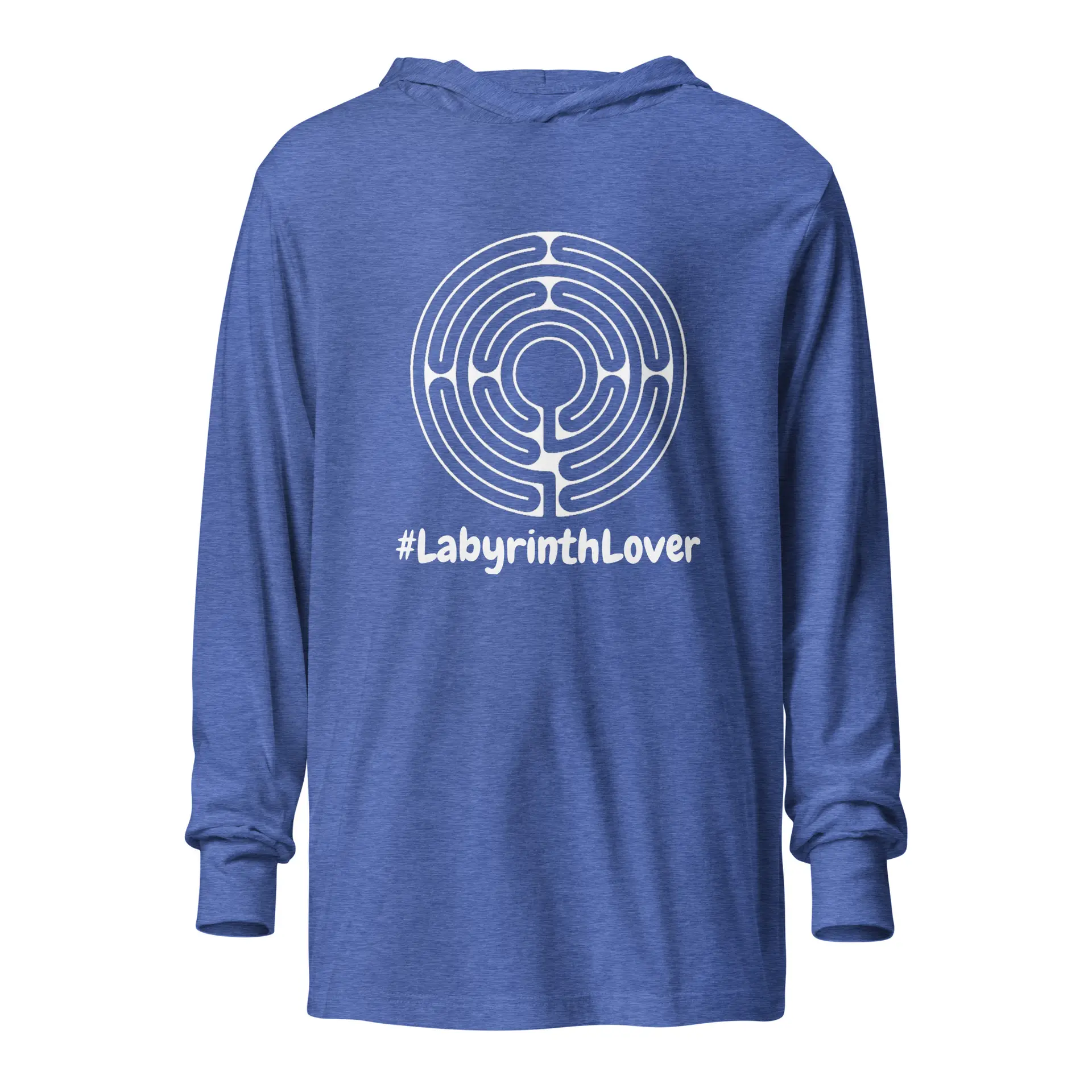 Labyrinth Santa Rosa Labyrinth #labyrinthlover Hooded long-sleeve tee