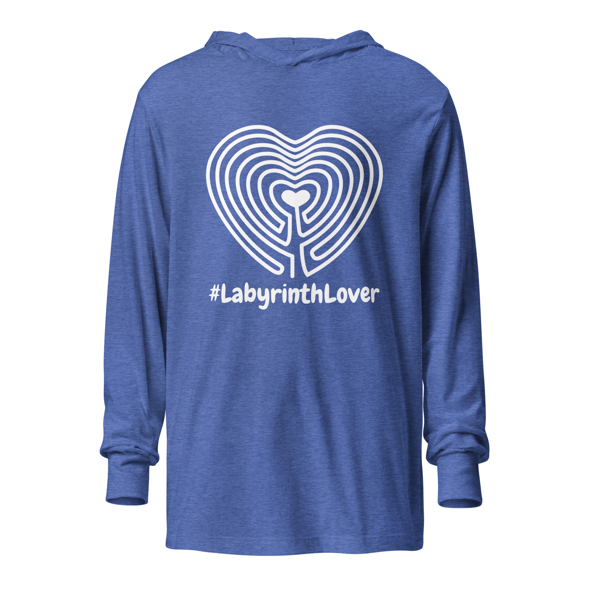 Labyrinth Heart #labyrinthlover Hooded long-sleeve tee