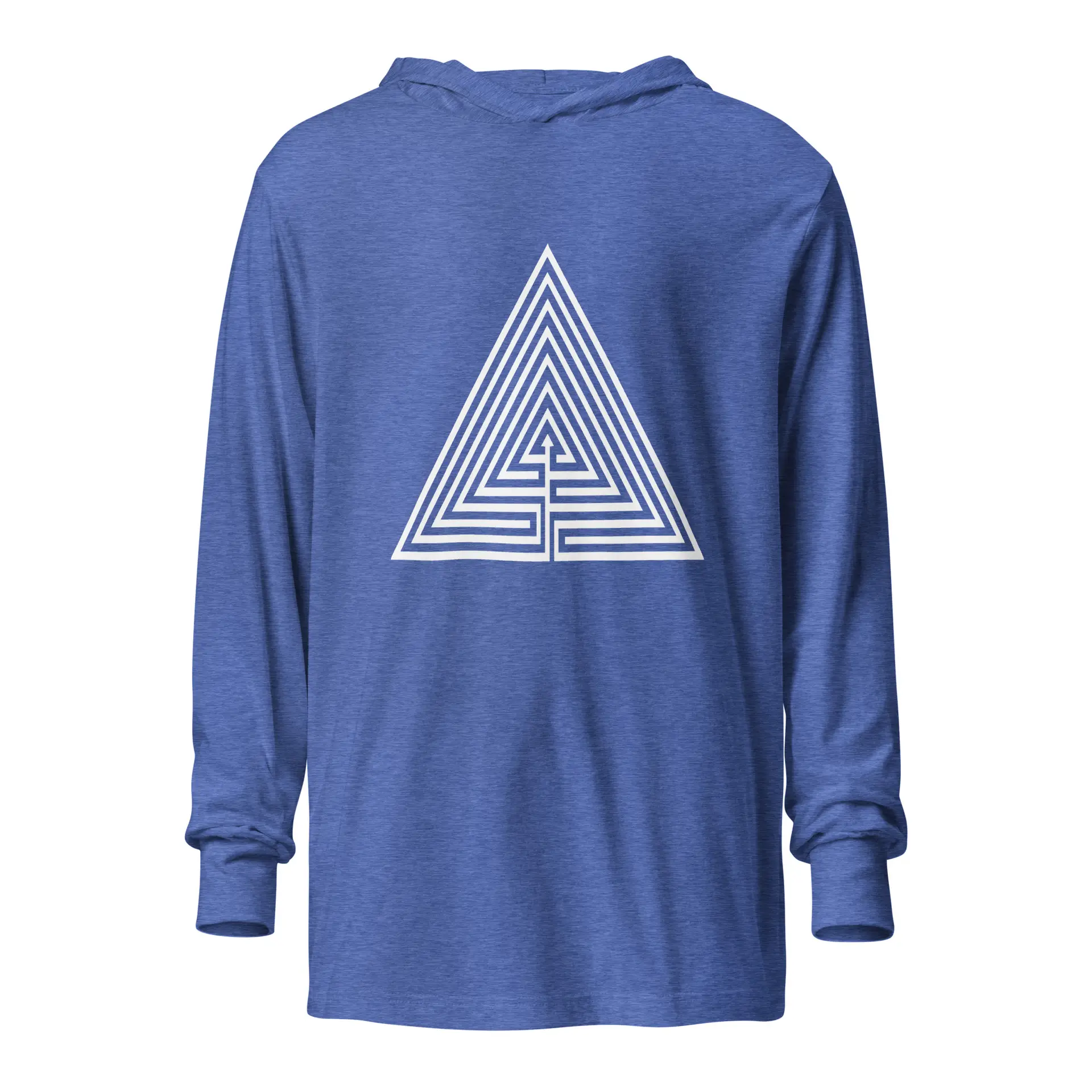 Labyrinth Triangle Labyrinth Hooded long-sleeve tee