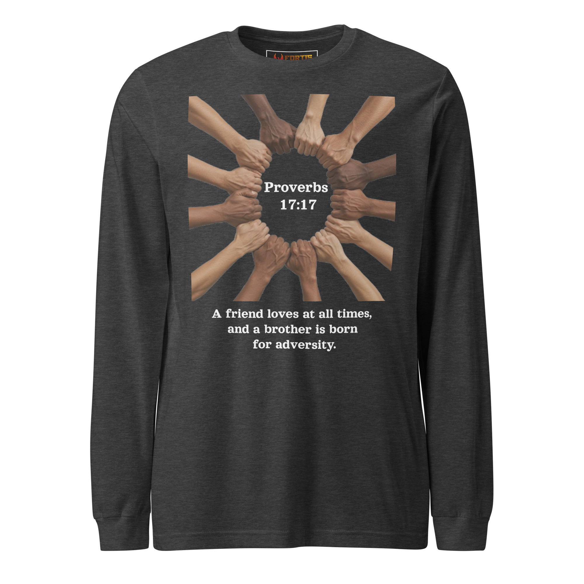 Proverbs 17:17 Brotherhood Unisex Long Sleeve Tee