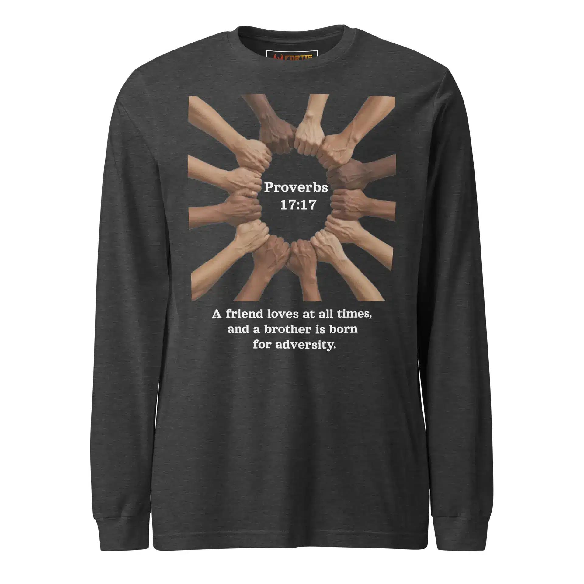 Proverbs 17:17 Brotherhood Unisex Long Sleeve Tee