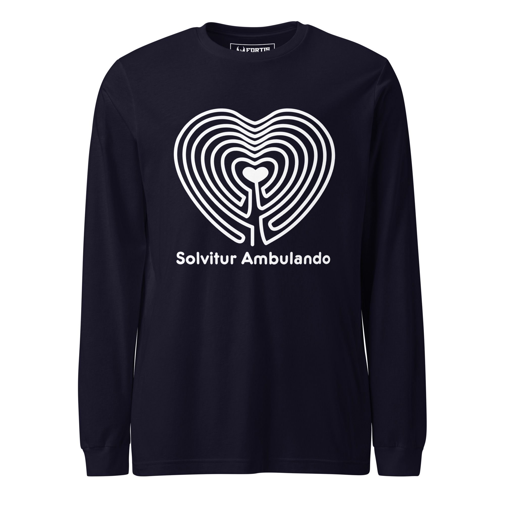Labyrinth Heart Solvitur Ambulando Long Sleeve Tee