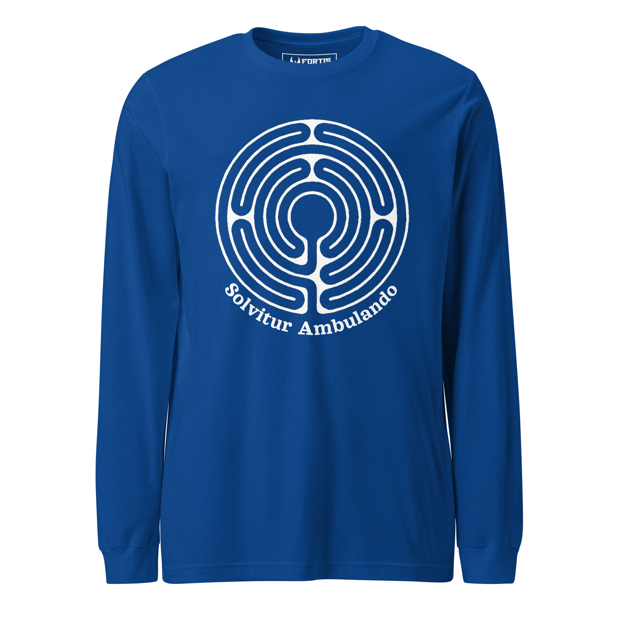 Labyrinth Abingdon Solvitur Ambulando Long Sleeve Tee