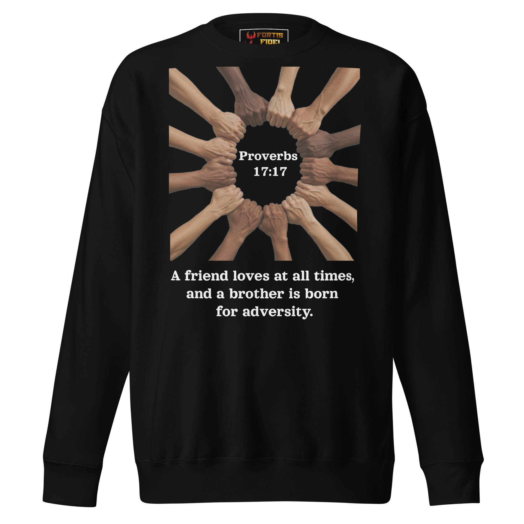 Proverbs 17:17 Brotherhood Unisex Premium Sweatshirt
