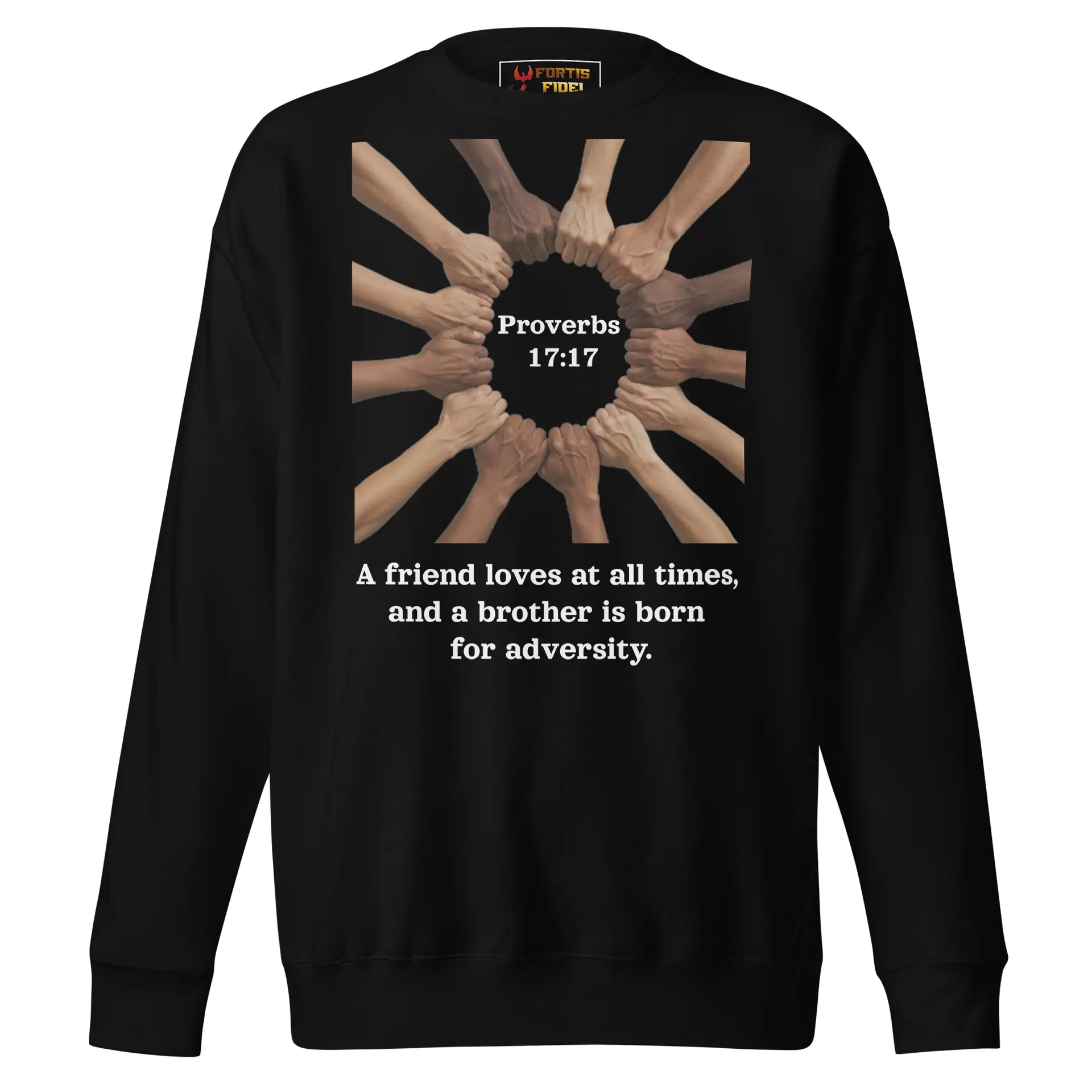 Proverbs 17:17 Brotherhood Unisex Premium Sweatshirt