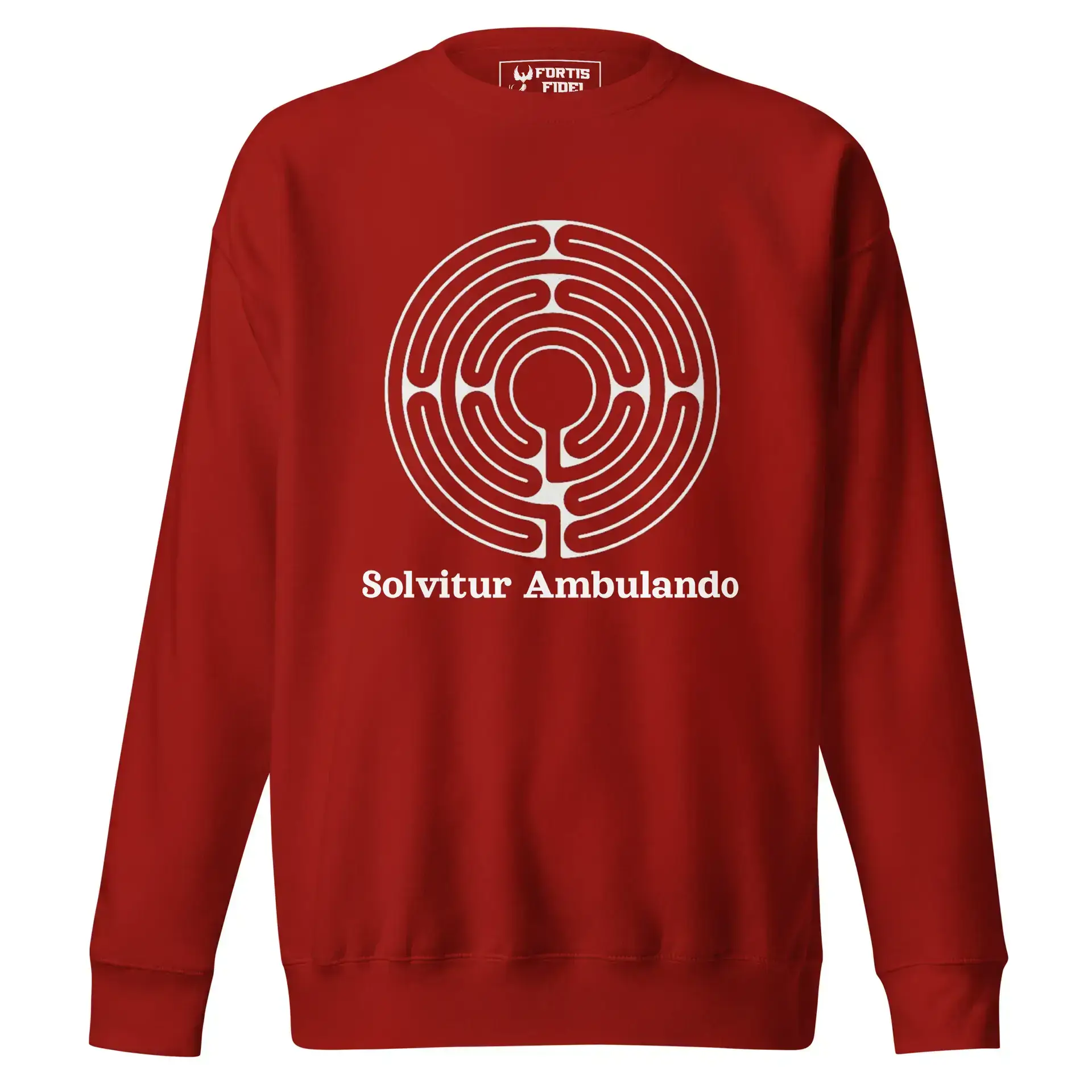 Labyrinth Santa Rosa Labyrinth Solvitur Ambulando Unisex Premium Sweatshirt