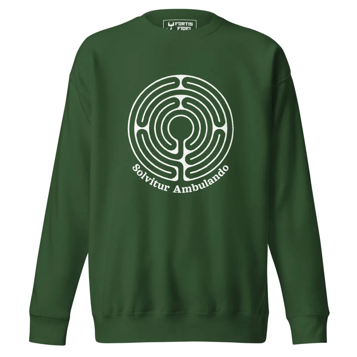 Labyrinth abingdon labyrinth Solvitur Ambulando Unisex Premium Sweatshirt