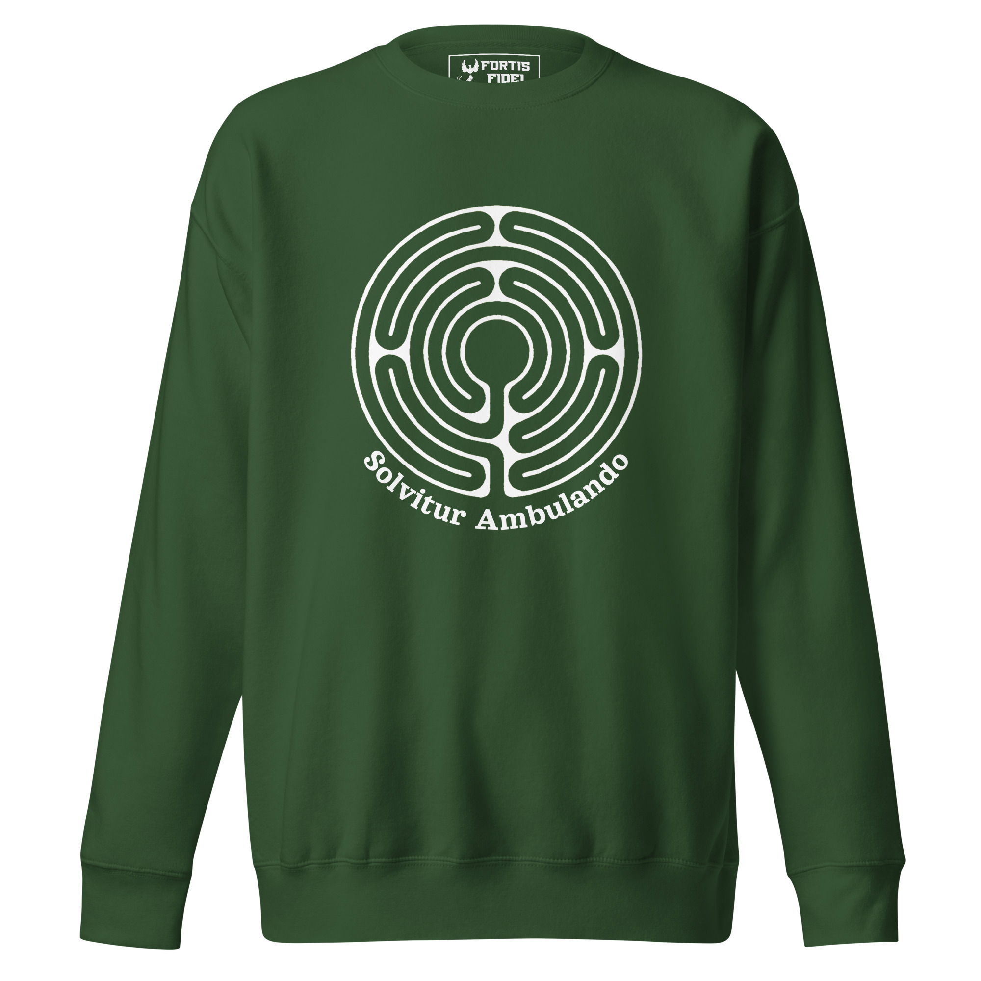 Labyrinth Abingdon Solvitur Ambulando Sweatshirt