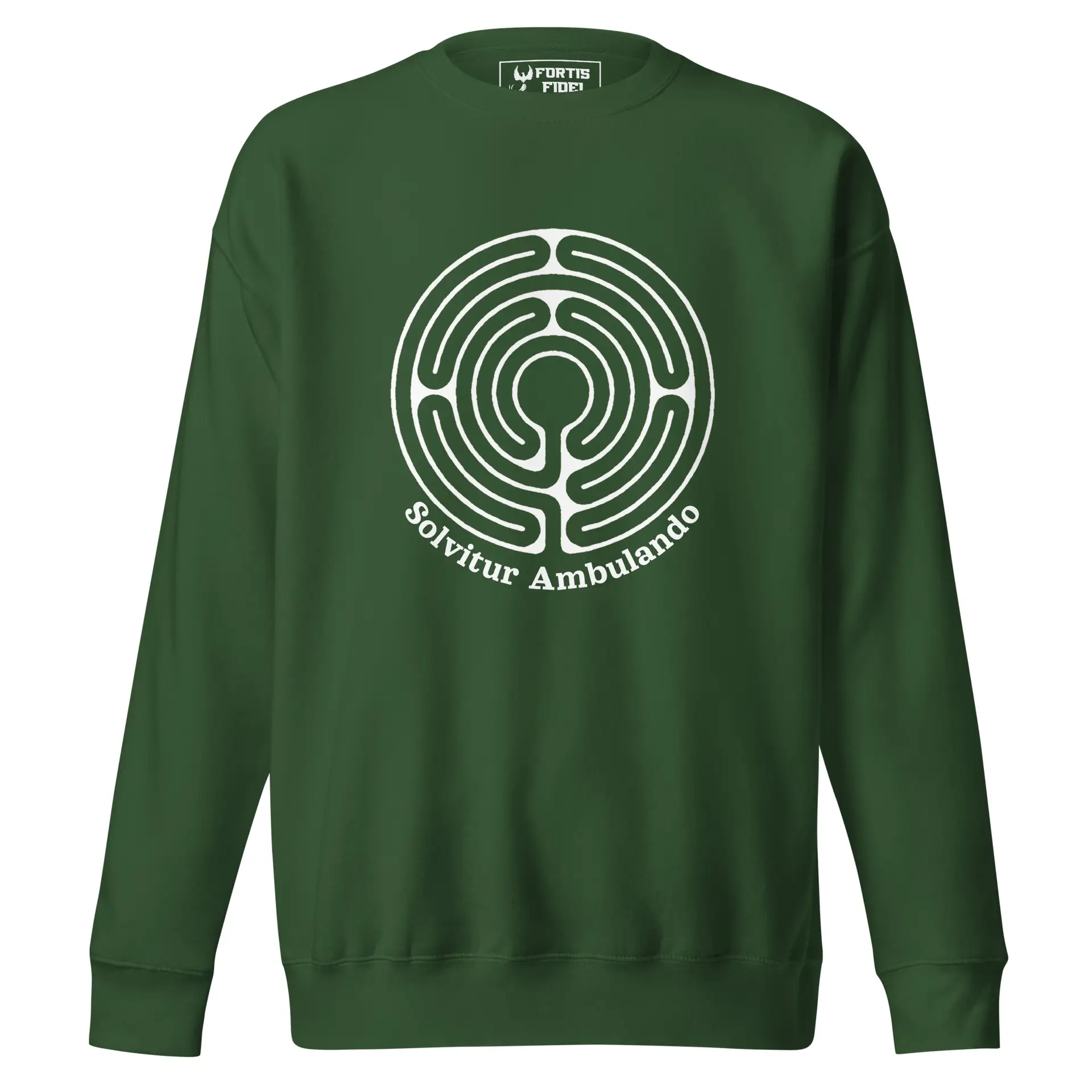 Labyrinth abingdon labyrinth Solvitur Ambulando Unisex Premium Sweatshirt
