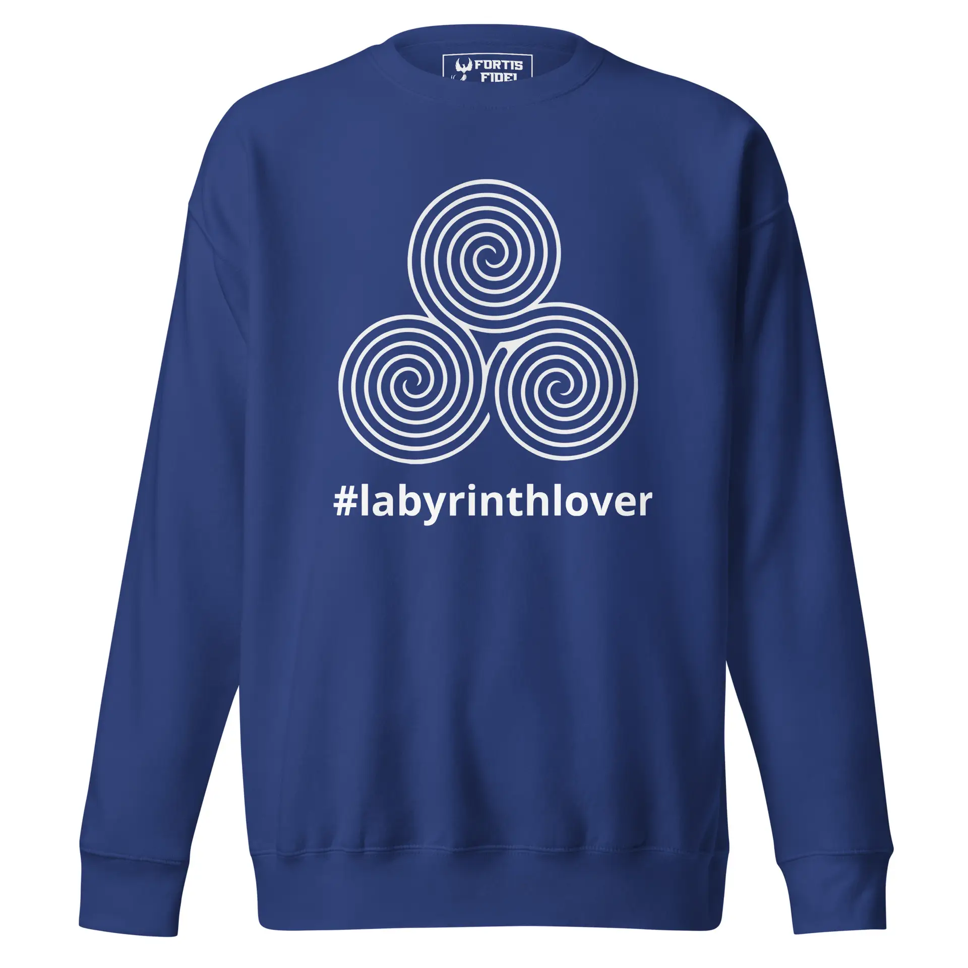 Labyrinth Triple Spiral Labyrinth #labyrinthlover Unisex Premium Sweatshirt
