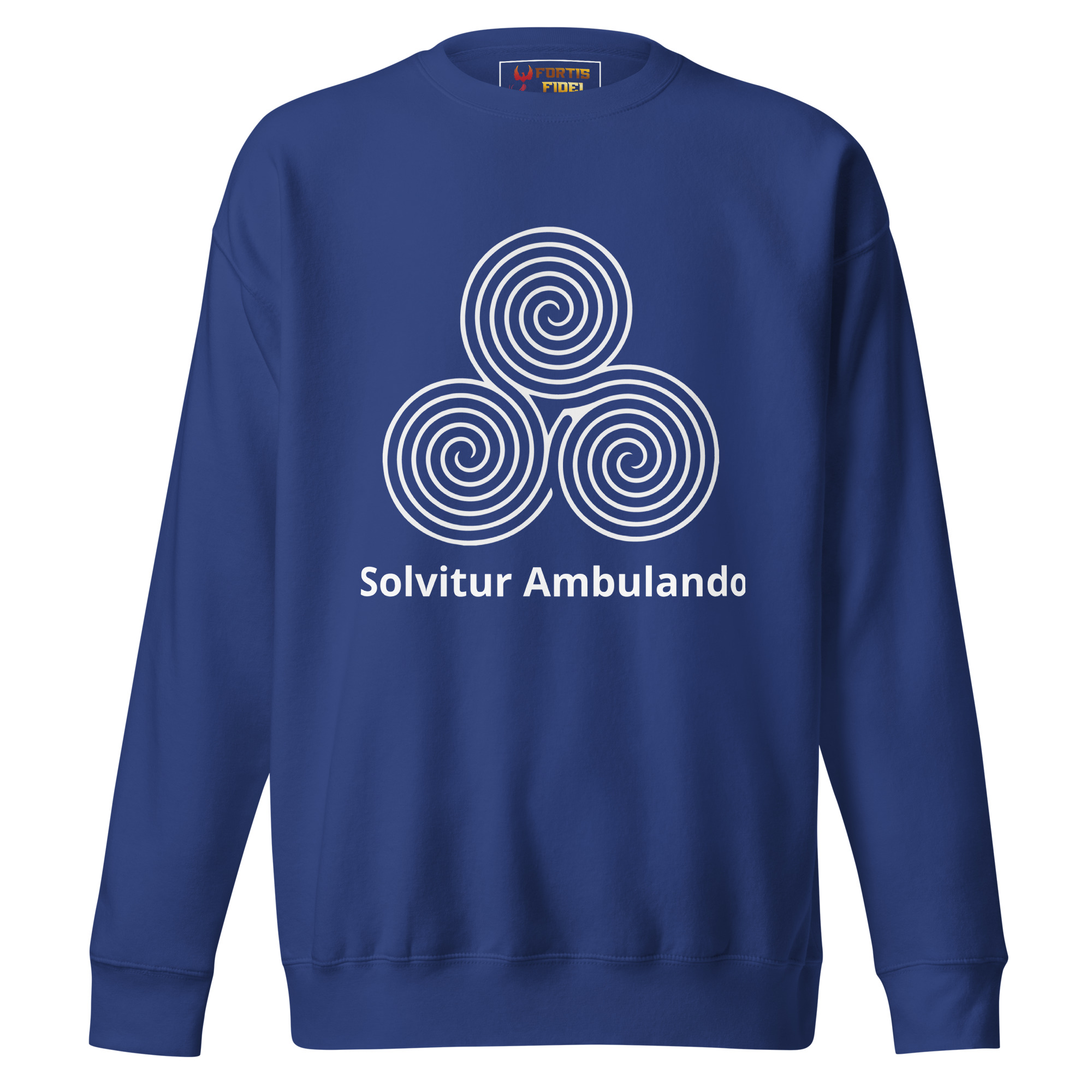 Labyrinth Triple Spiral Solvitur Ambulando Sweatshirt