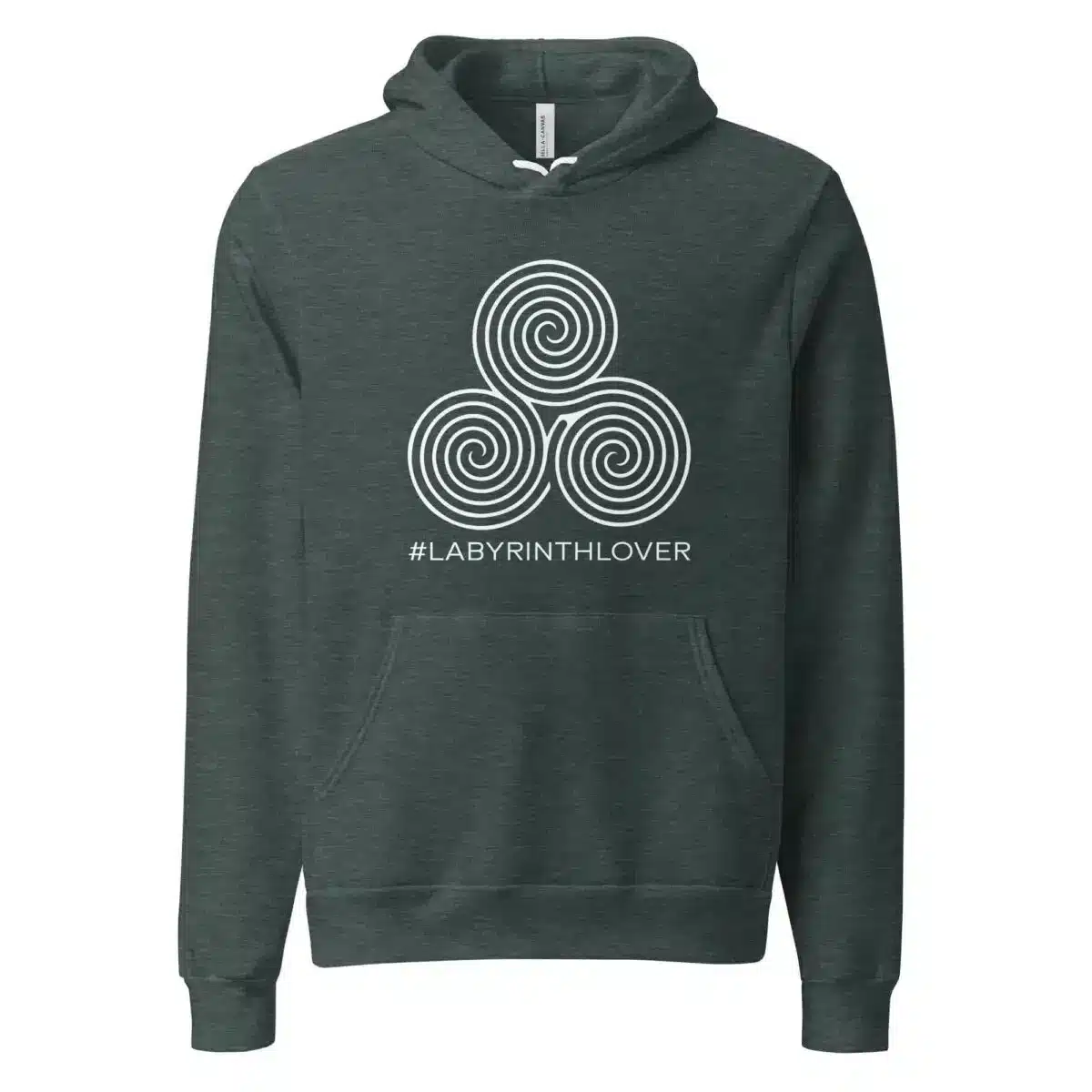 Labyrinth Triple Spiral Labyrinth #labyrinthlover Bella + Canvas Unisex hoodie