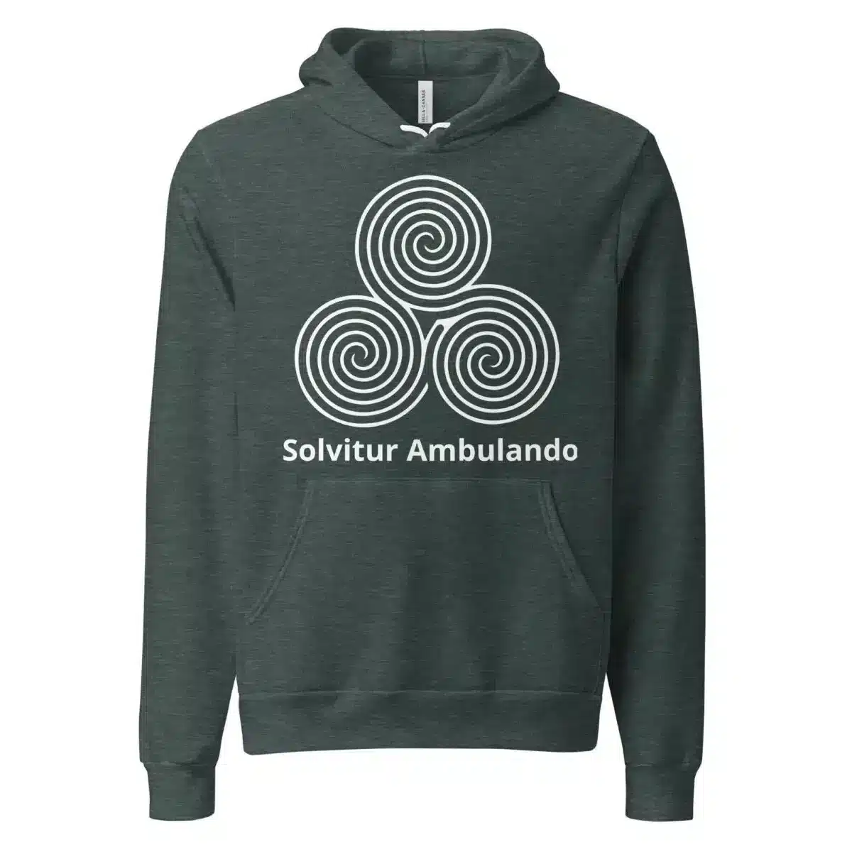 Labyrinth Triple Spiral Labyrinth Solvitur Ambulando Unisex hoodie