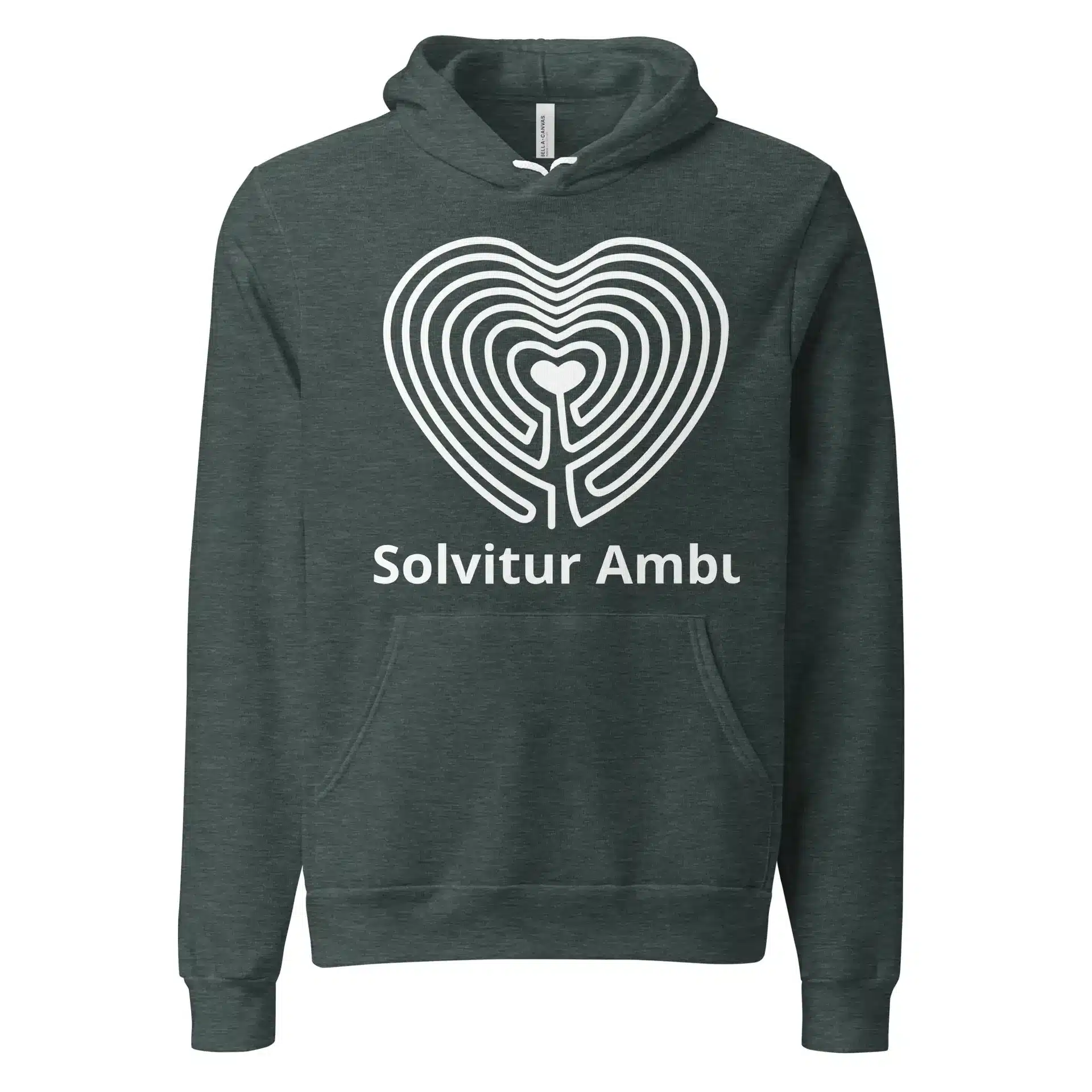 Labyrinth Heart Labyrinth Solvitur Ambulando  Bella + Canvas Unisex hoodie