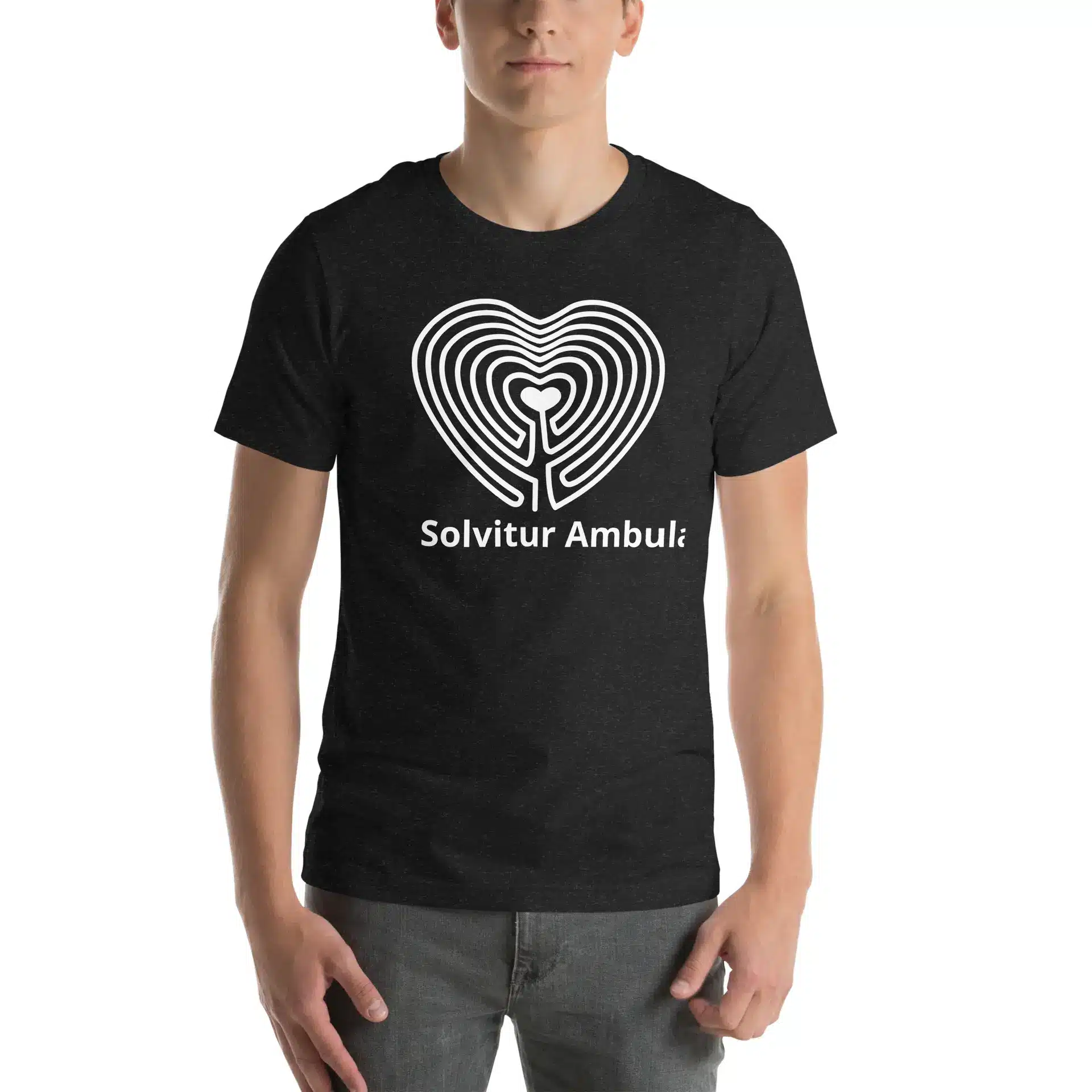 Labyrinth Heart Labyrinth Solvitur Ambulando Unisex t-shirt