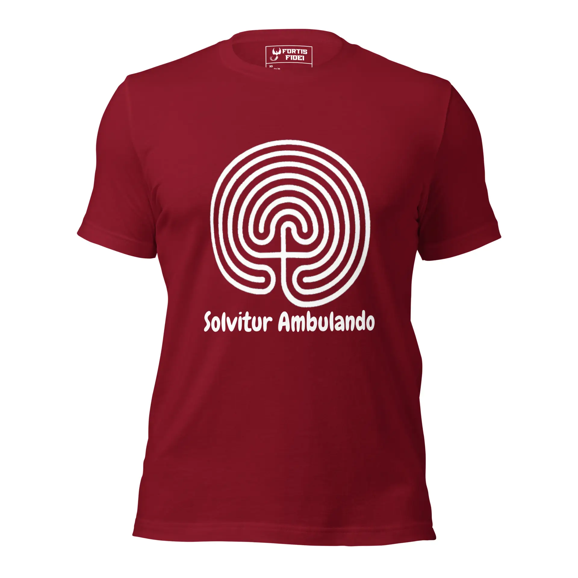 Labyrinth Classical Labyrinth Solvitur Ambulando Unisex t-shirt