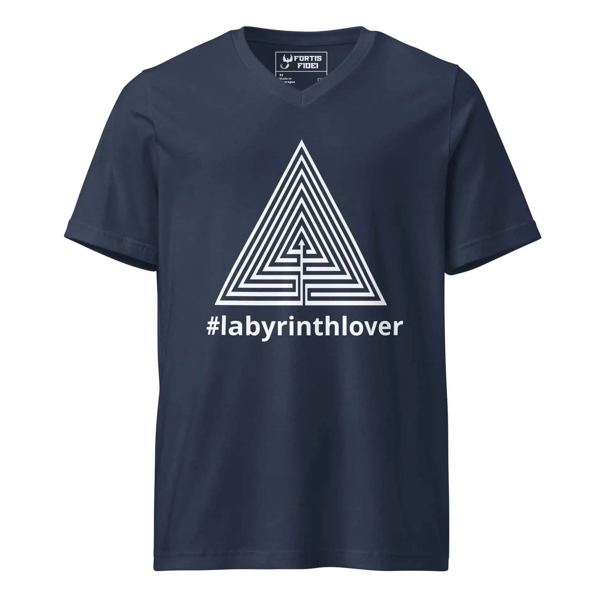 Labyrinth Triangle Labyrinth #labyrinthlover Unisex Short Sleeve V-Neck T-Shirt