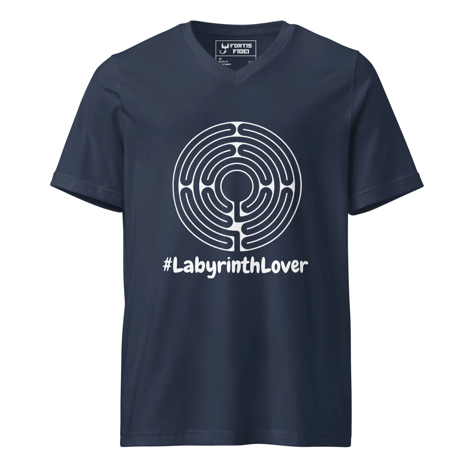 Labyrinth Santa Rosa Labyrinth #labyrinthlover Unisex Short Sleeve V-Neck T-Shirt