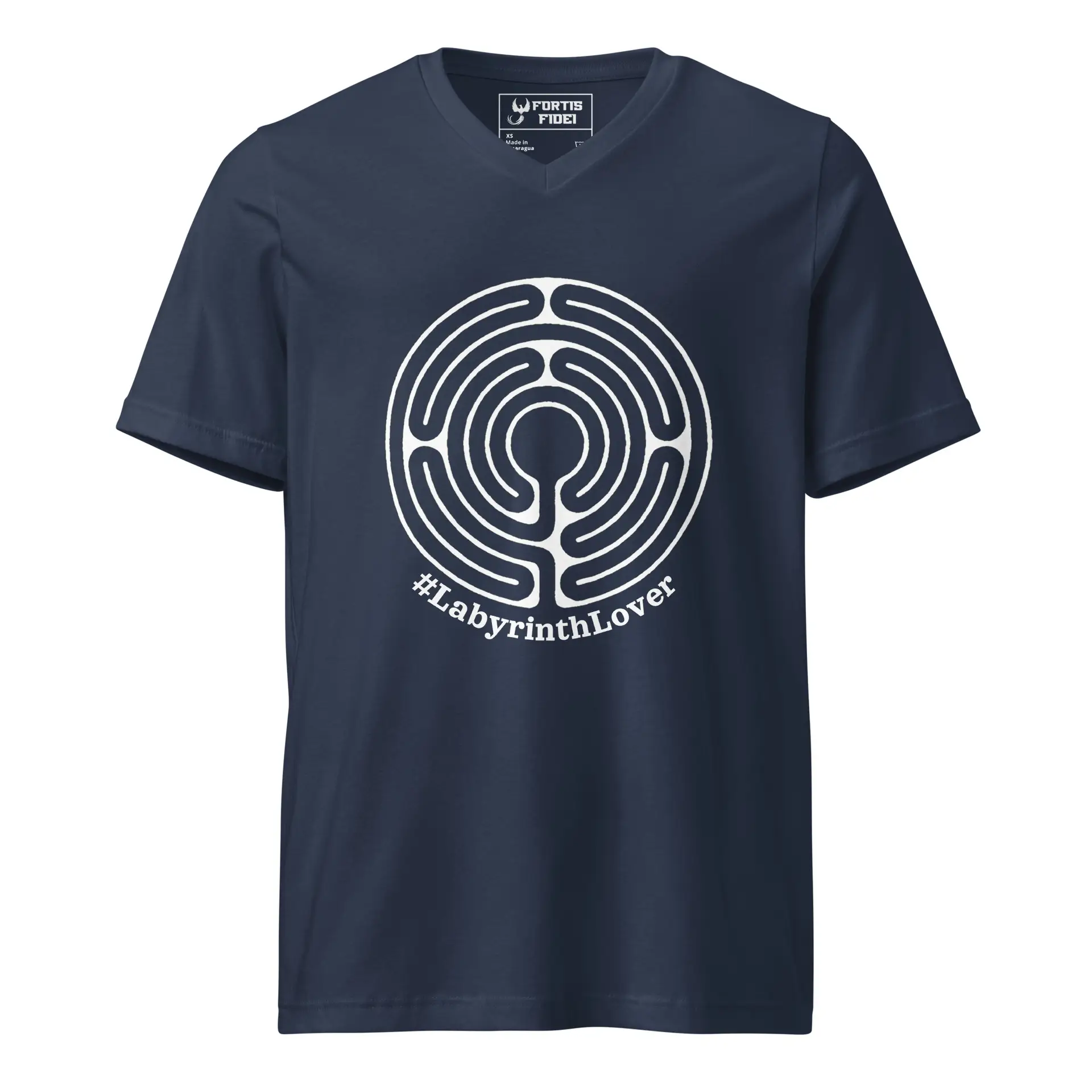 Labyrinth abingdon labyrinth #labyrinthlover Unisex Short Sleeve V-Neck T-Shirt