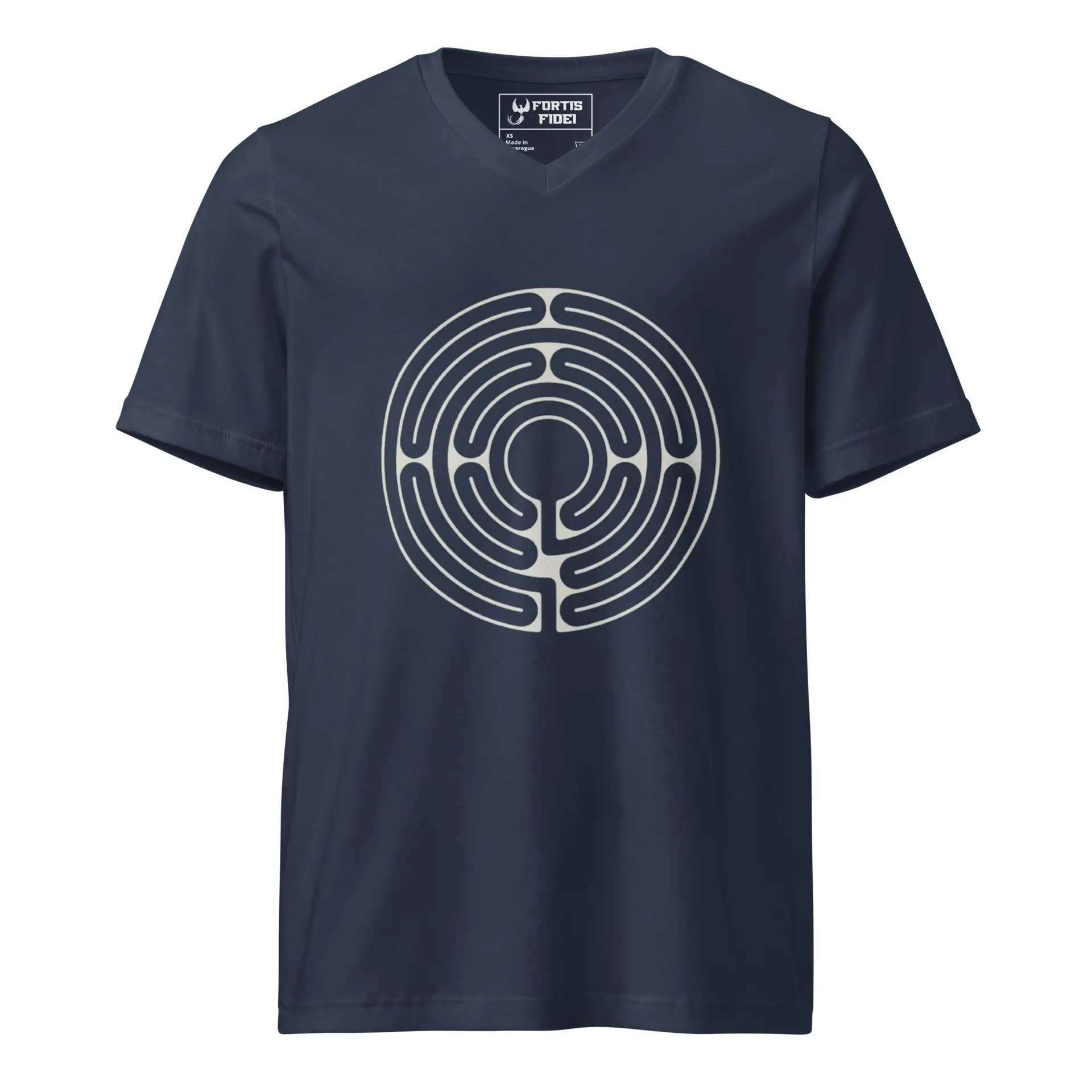 Labyrinth Santa Rosa Labyrinth Unisex Short Sleeve V-Neck T-Shirt