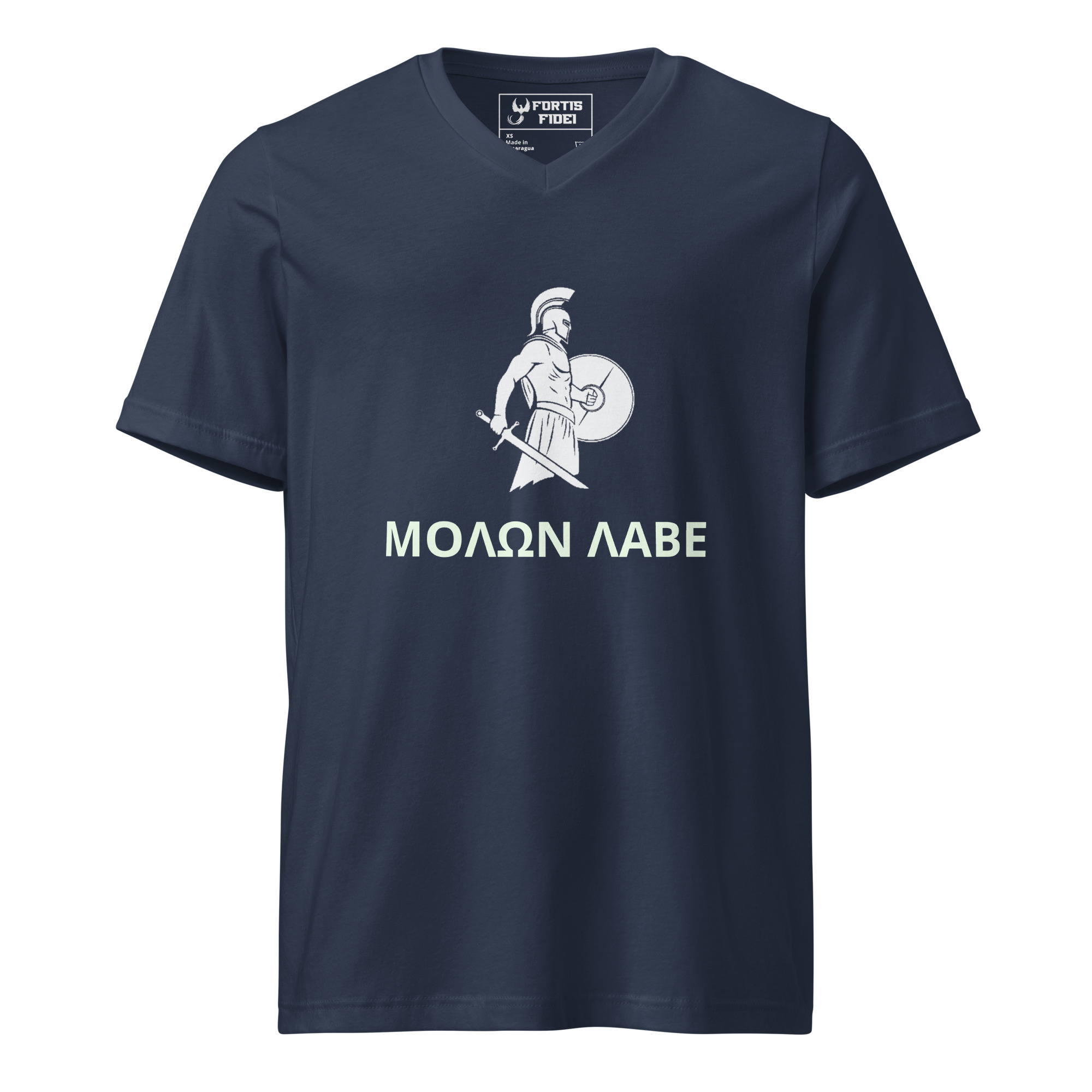 Molon Labe Spartan Unisex Short Sleeve V-Neck T-Shirt