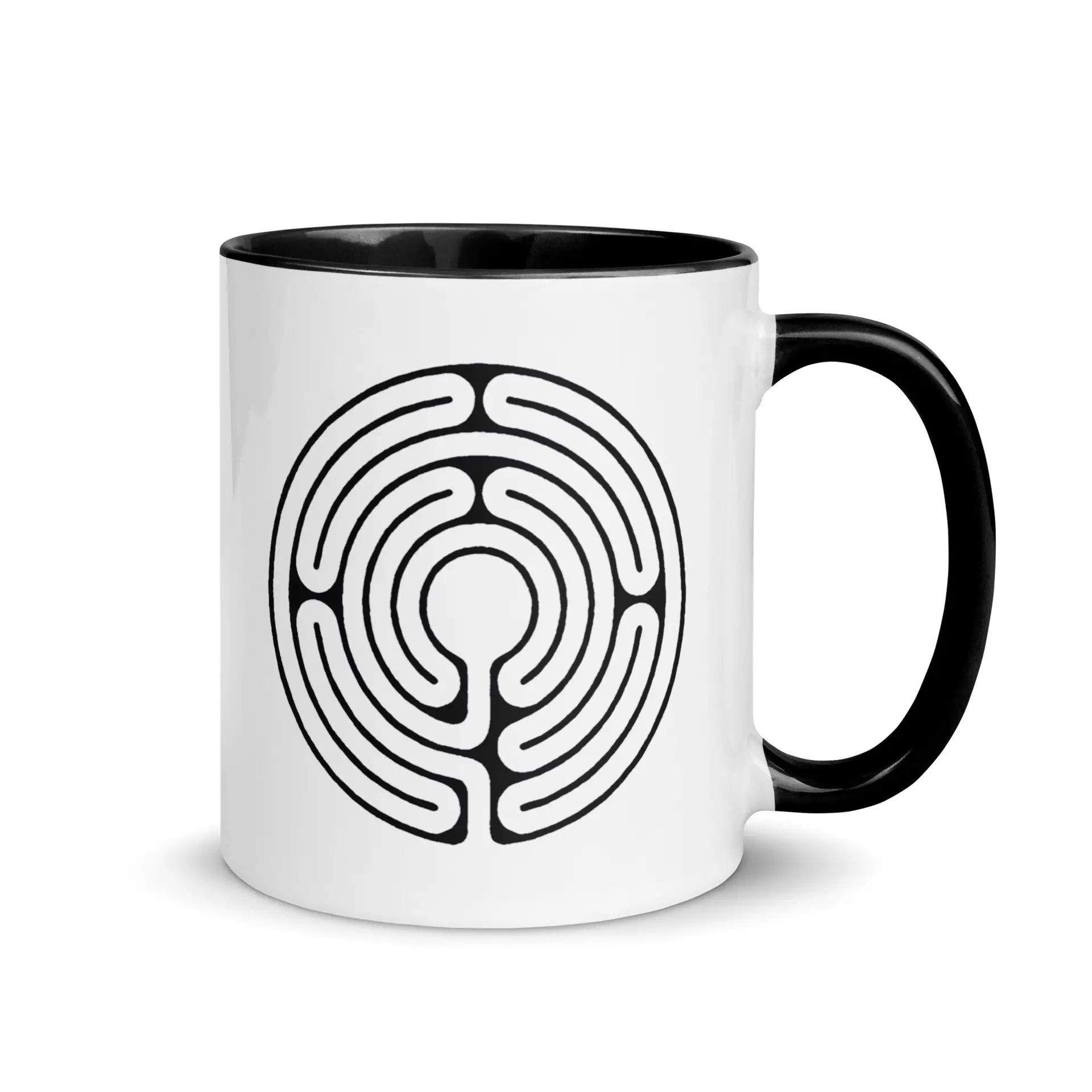 Labyrinth abingdon labyrinth Mug with Color Inside