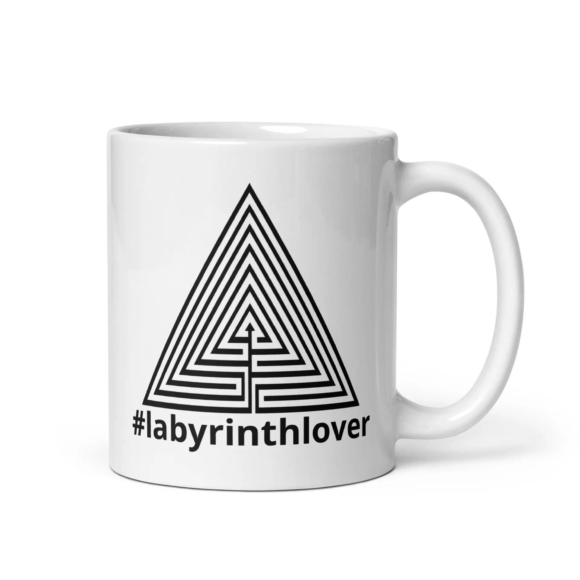 Labyrinth Triangle Labyrinth #labyrinthlover White glossy mug