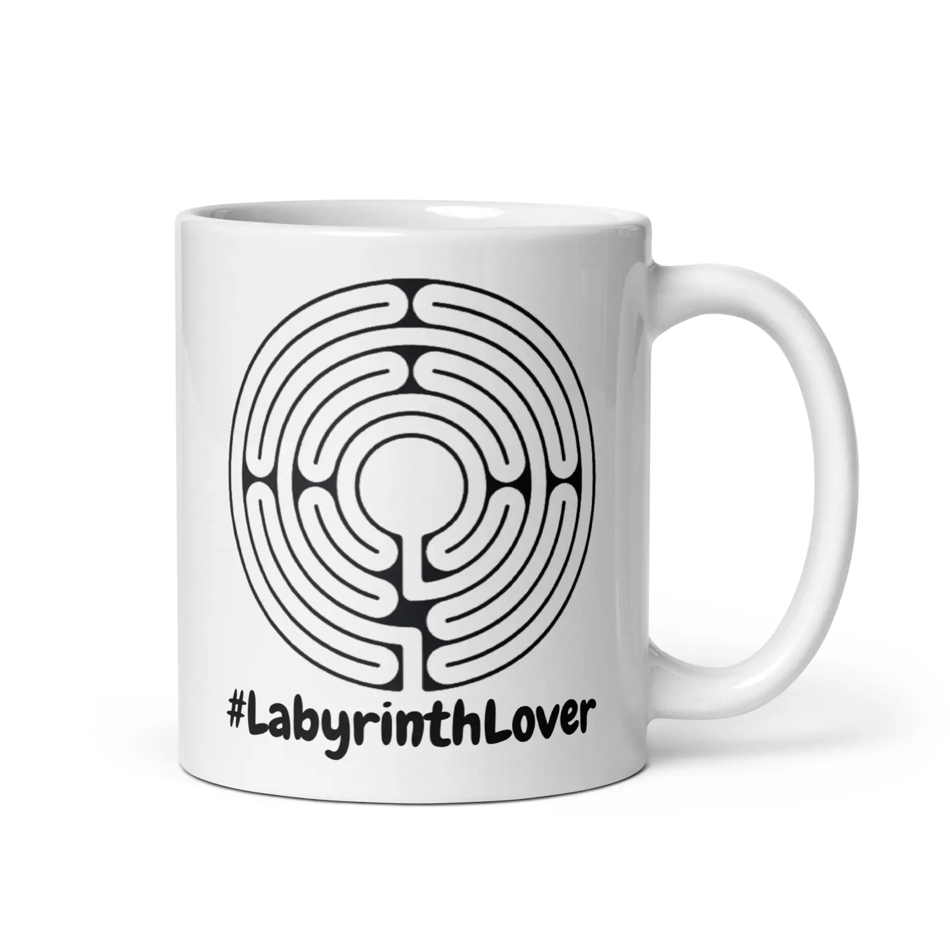 Labyrinth Santa Rosa Labyrinth #labyrinthlover White glossy mug